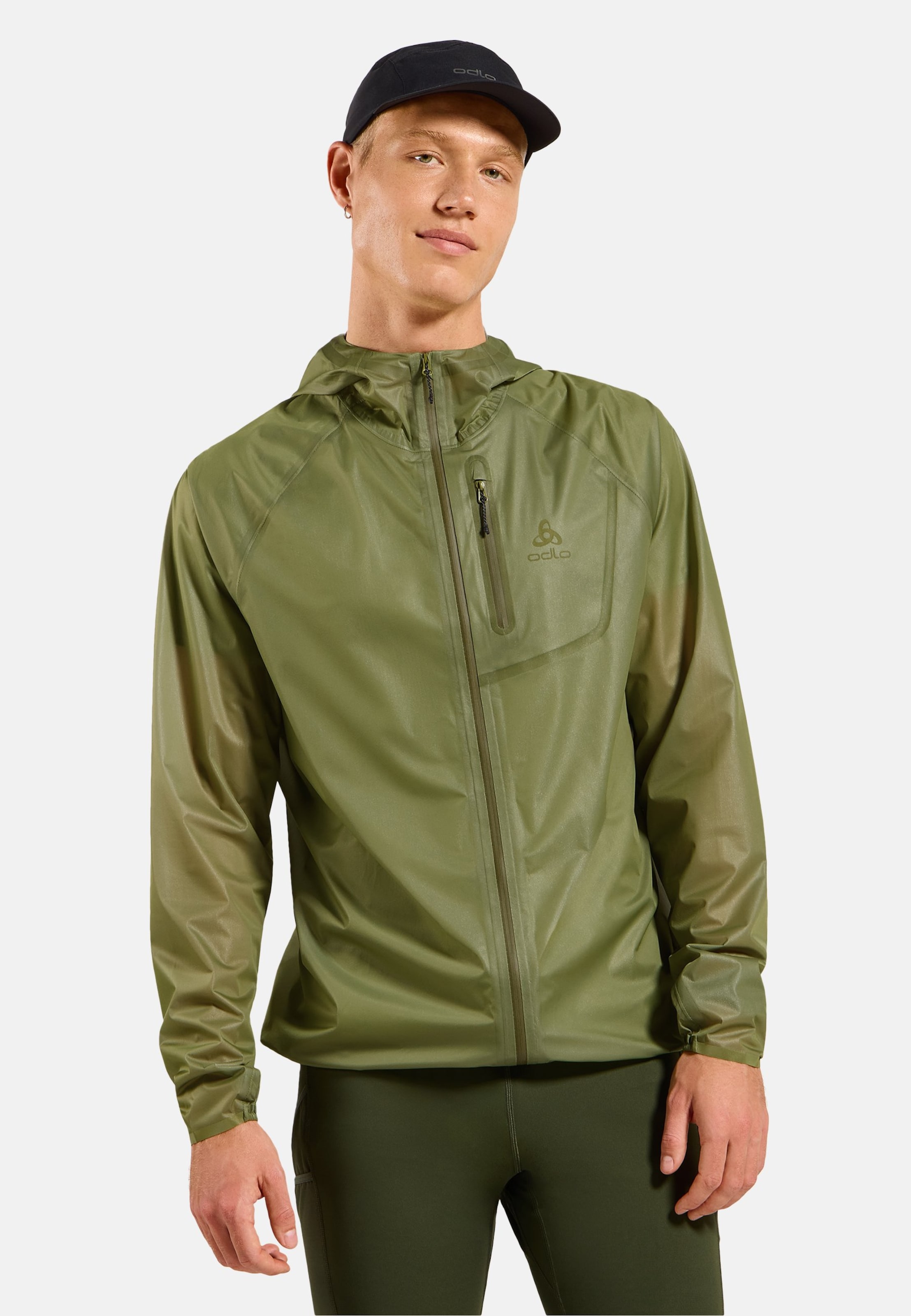 Odlo Zeroweight Dual Dry Waterproof Laufjacke für Herren - Trail Running, Running - , L