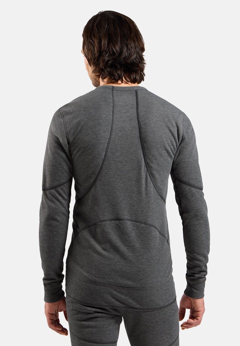 The Active X-Warm Base Layer Top in odlo steel grey melange