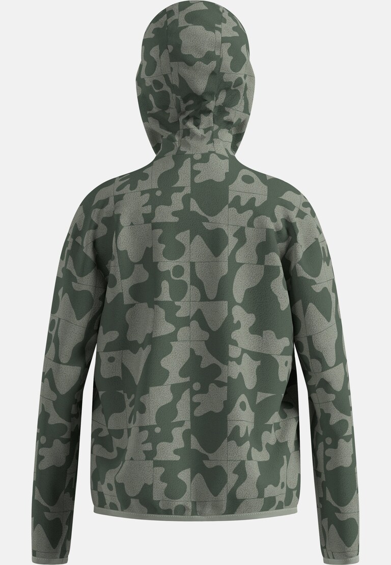 The Adventurer Collection high-pile full-zip graphic hooded mid layer