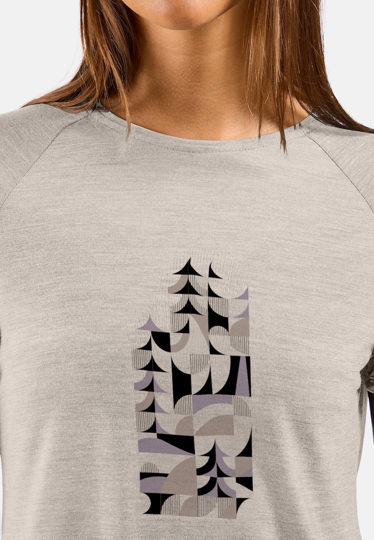 The Merino blend 130 print t-shirt