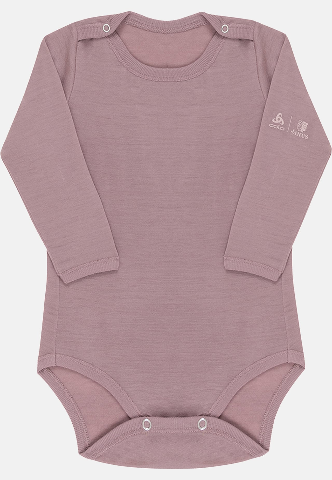 Espeland Merino 160 Langarm-Body mit Druckknöpfen
