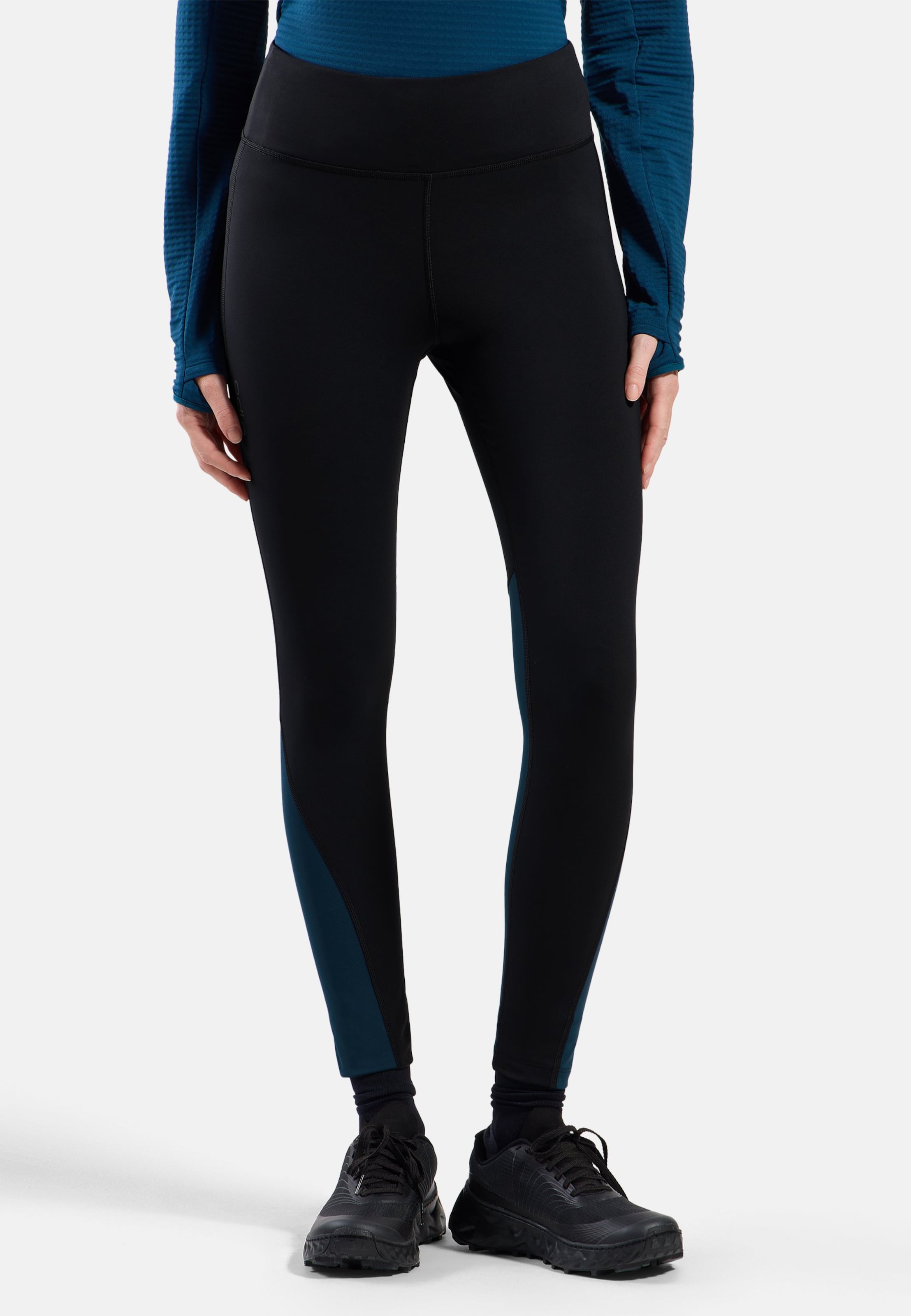 Odlo Essential Thermal Lauftights für Damen - Running - schwarz, L