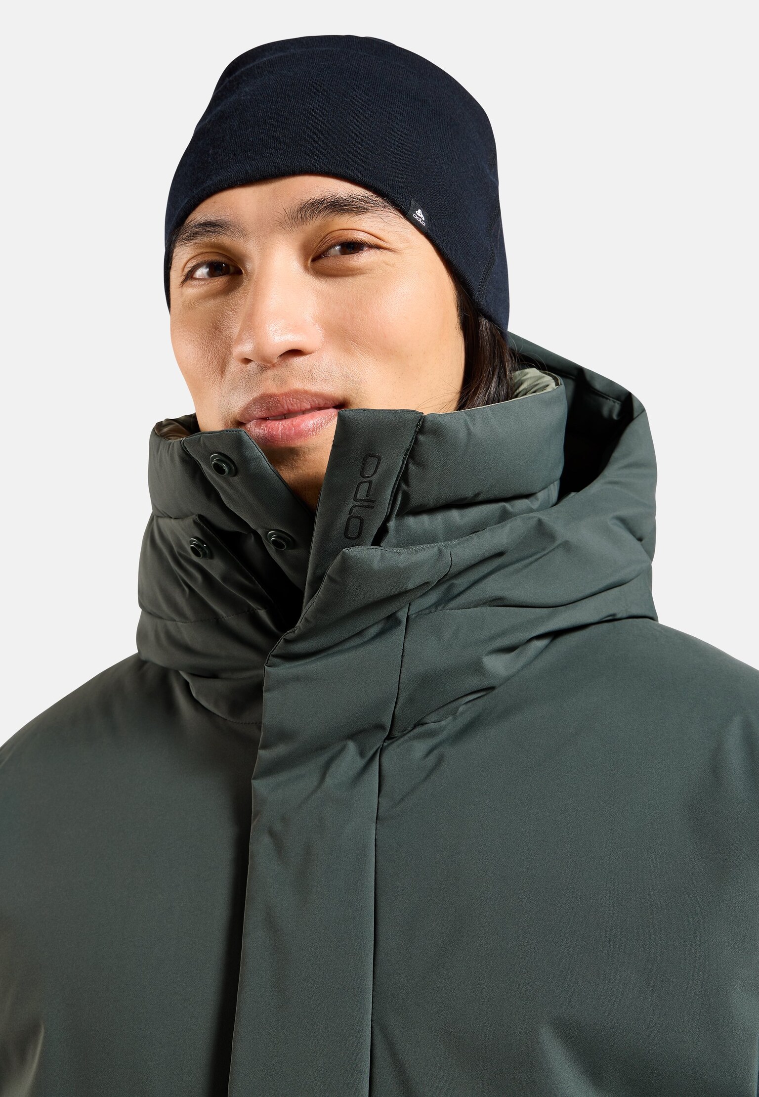 Parka à capuche réversible en duvet Ascent