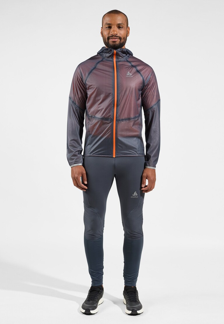 The Dual Dry Performance Knit waterproof insulated running jacket