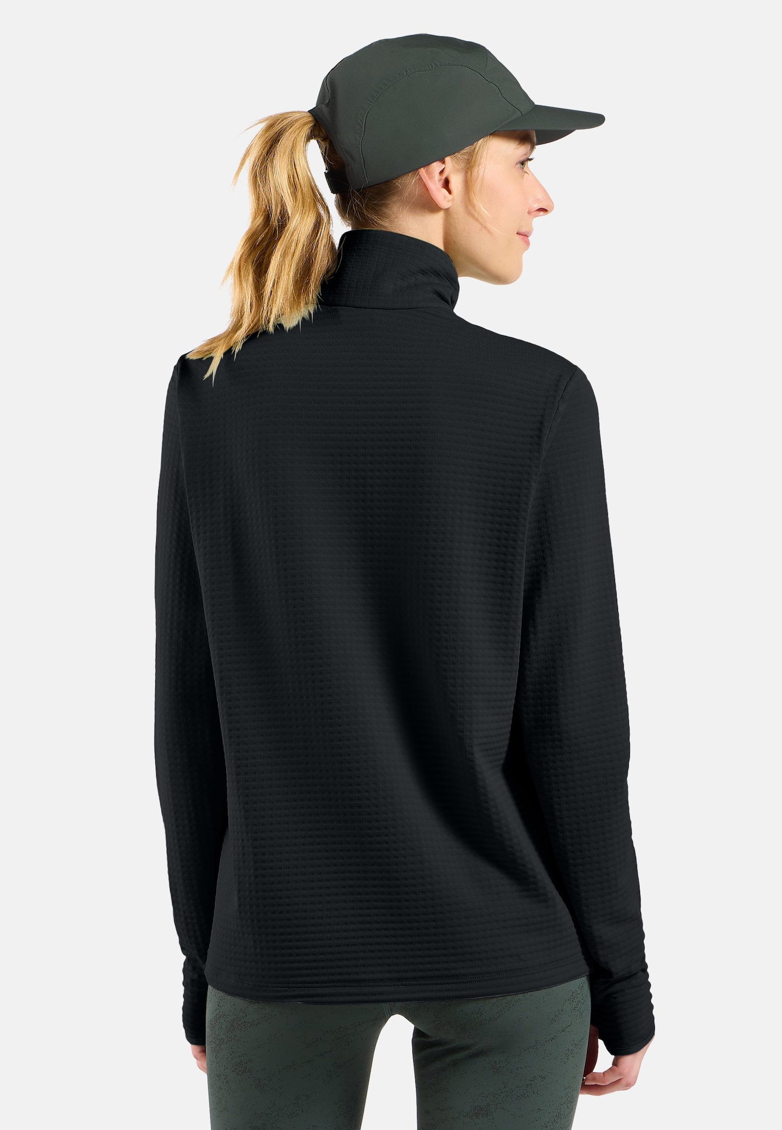 The Essentials Thermal half-zip running mid layer