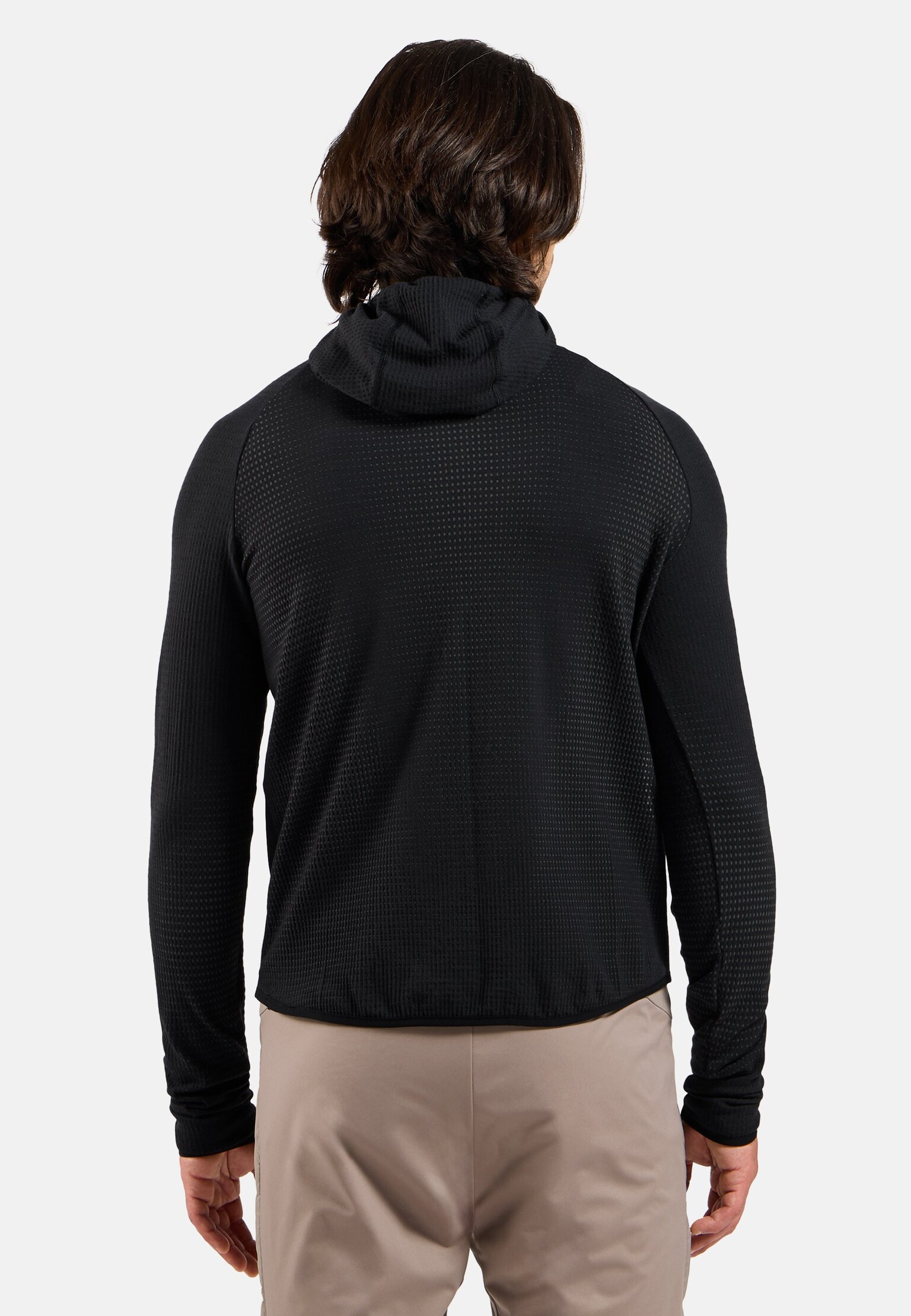 Mid layer con cappuccio antivento senza cuciture Zeroweight Pro Performance Wool
