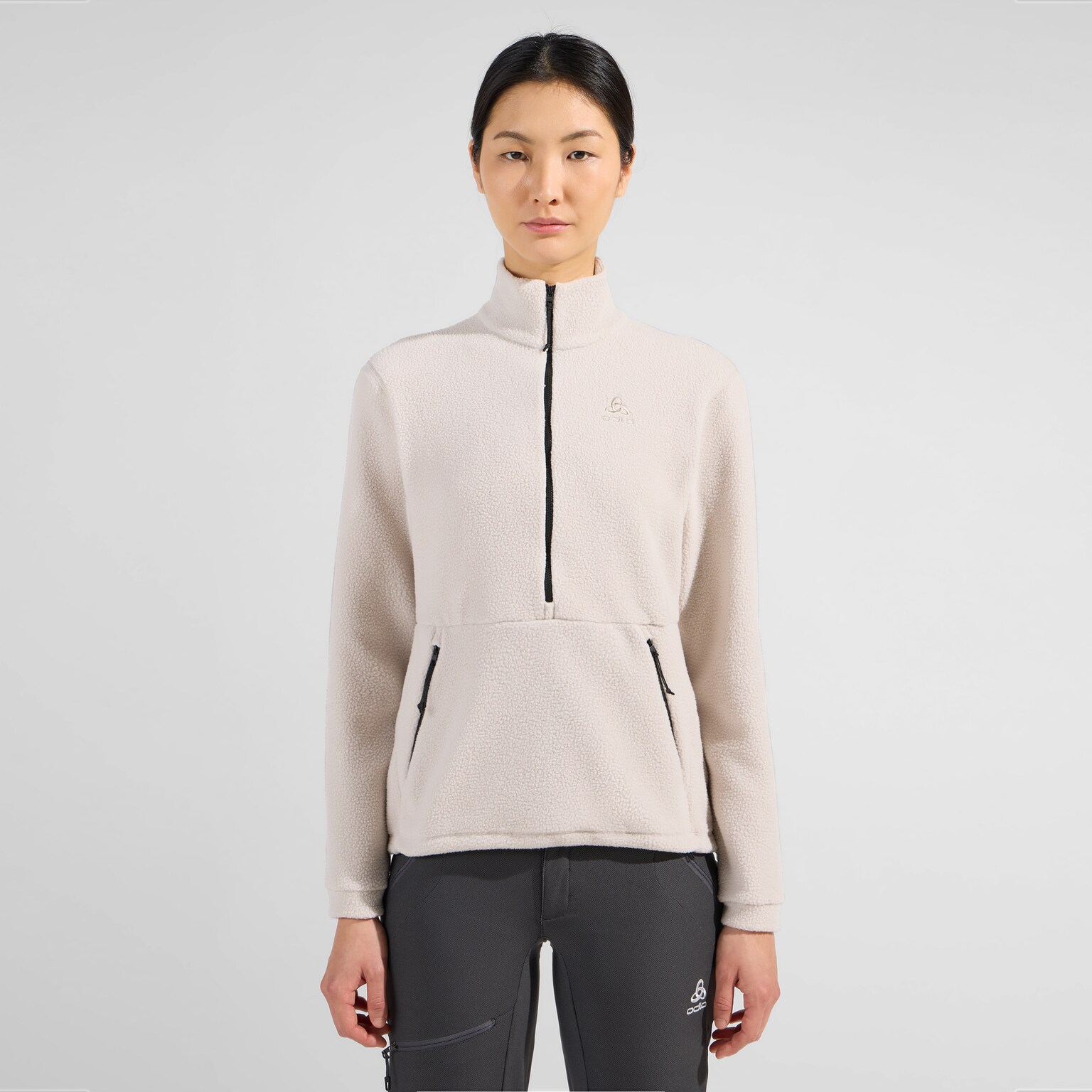 Essential High Pile Solid Mid Layer Half-Zip