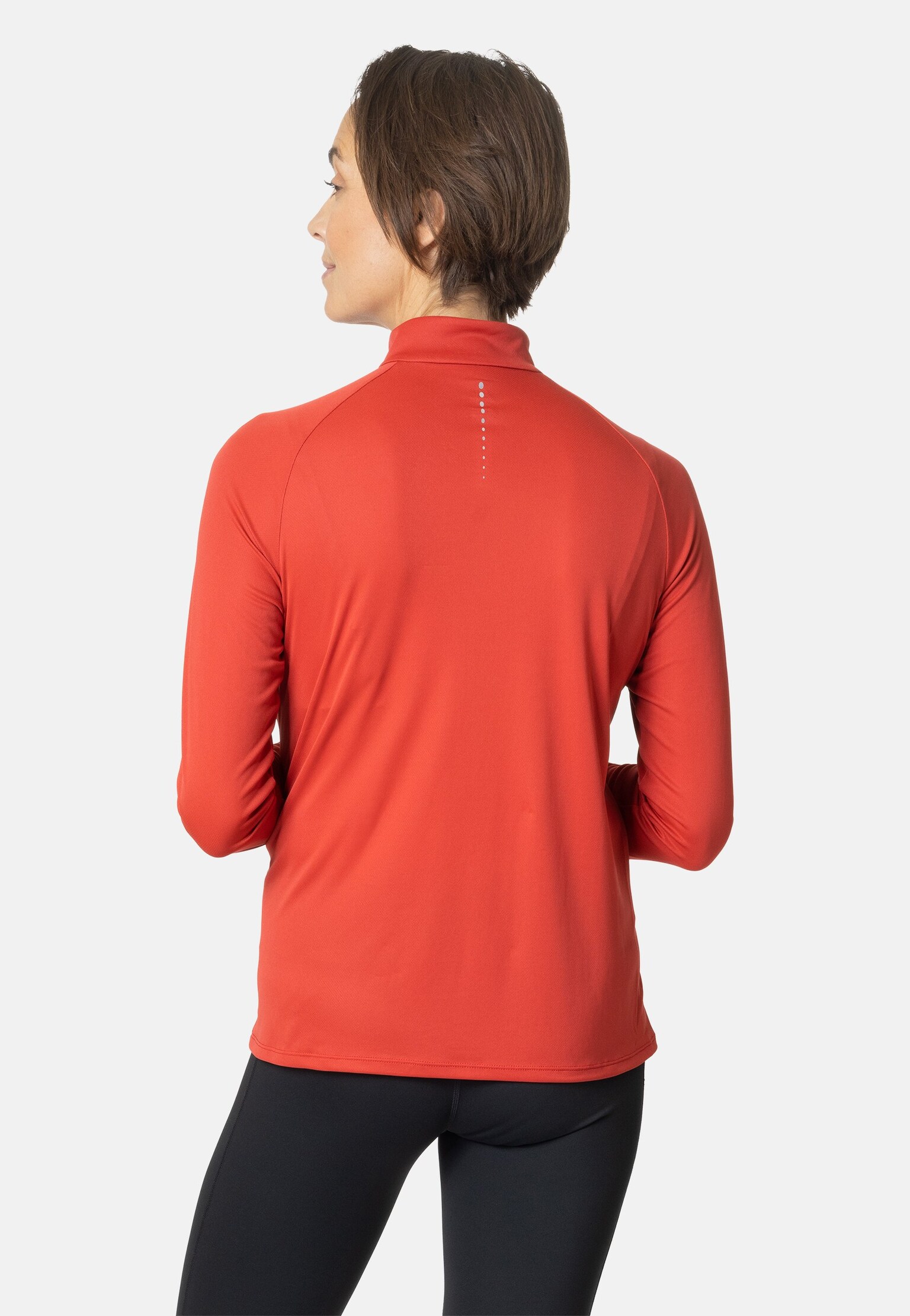 Essentials-hardlooptussenlaag met halve rits voor dames