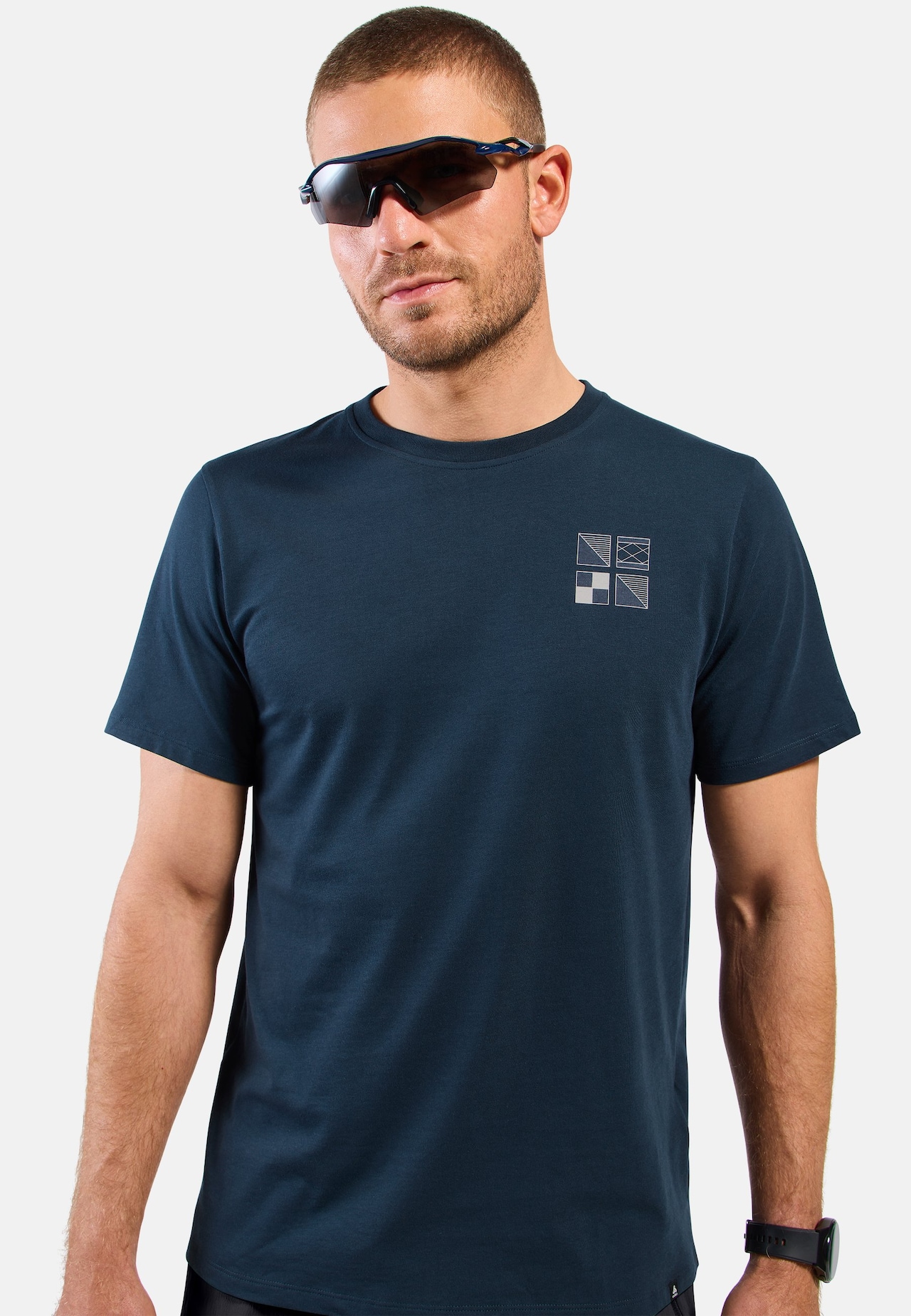 T-shirt Odlo Flags in misto cotone