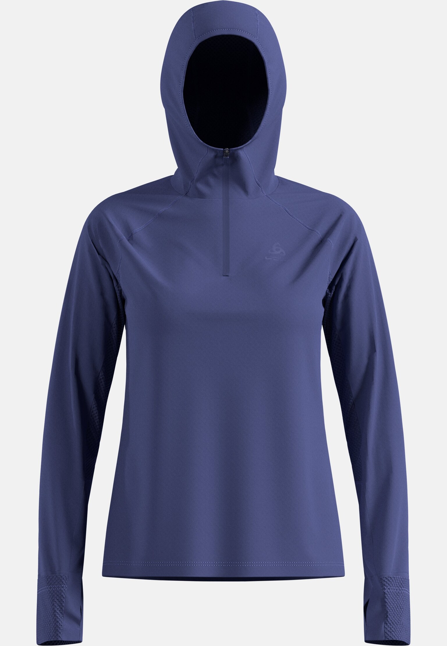 Mid layer da trail running X-Alp a mezza zip con cappuccio