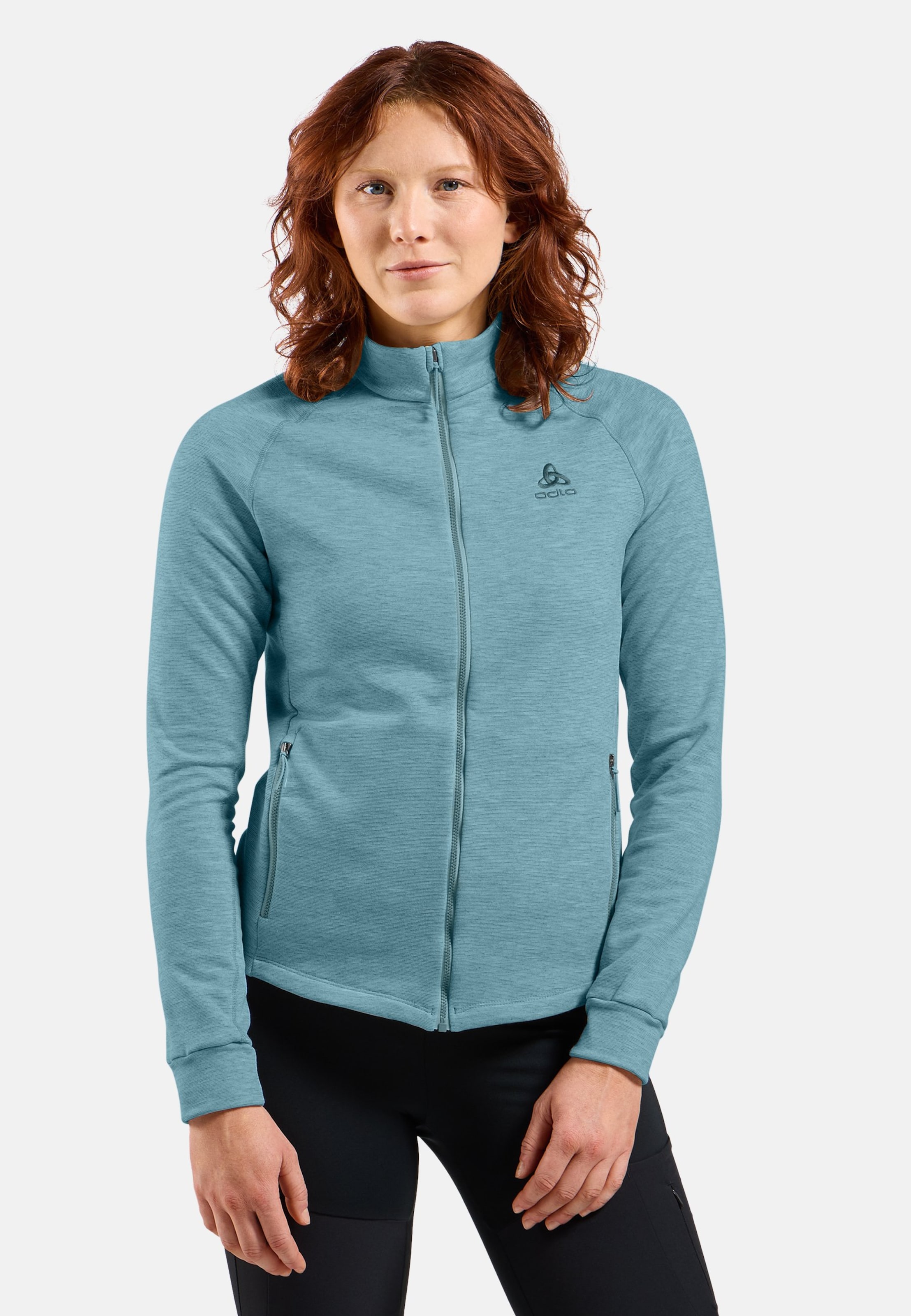Odlo Berra Mid Layer Full-Zip für Damen - Wandern, Ski & Snow - blau, XS