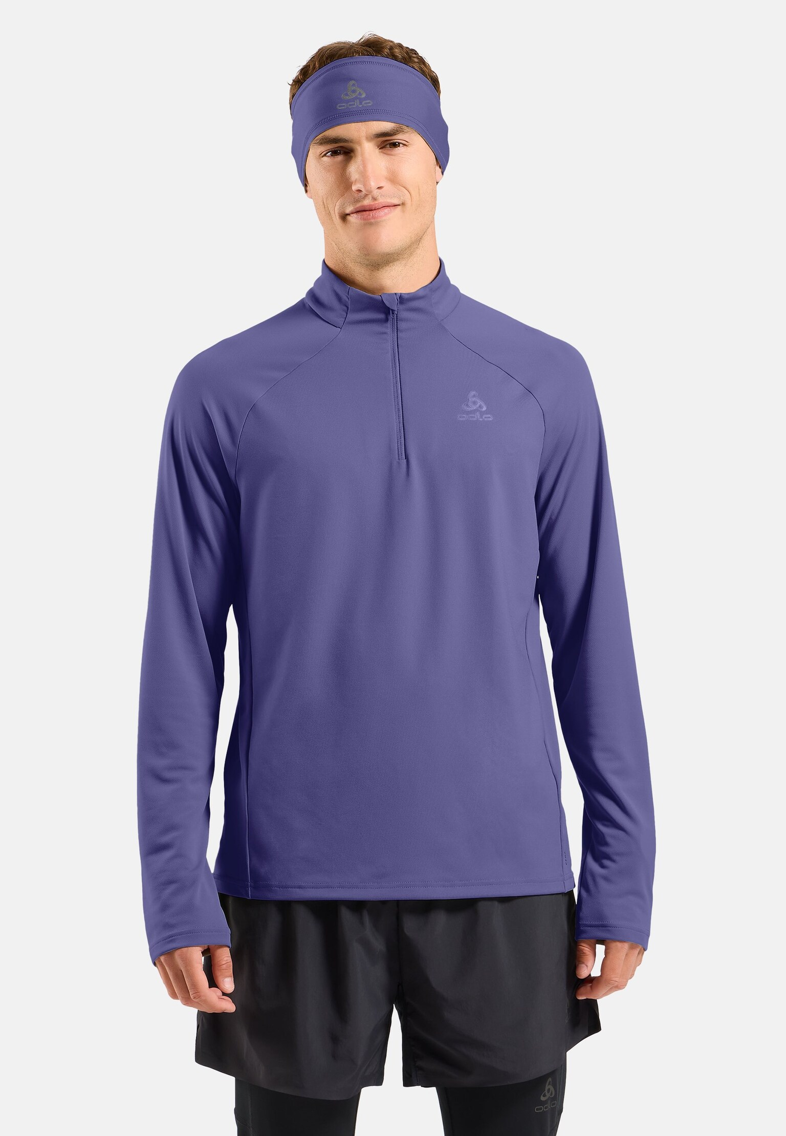 Essentials Ceramiwarm mid layer met halve rits