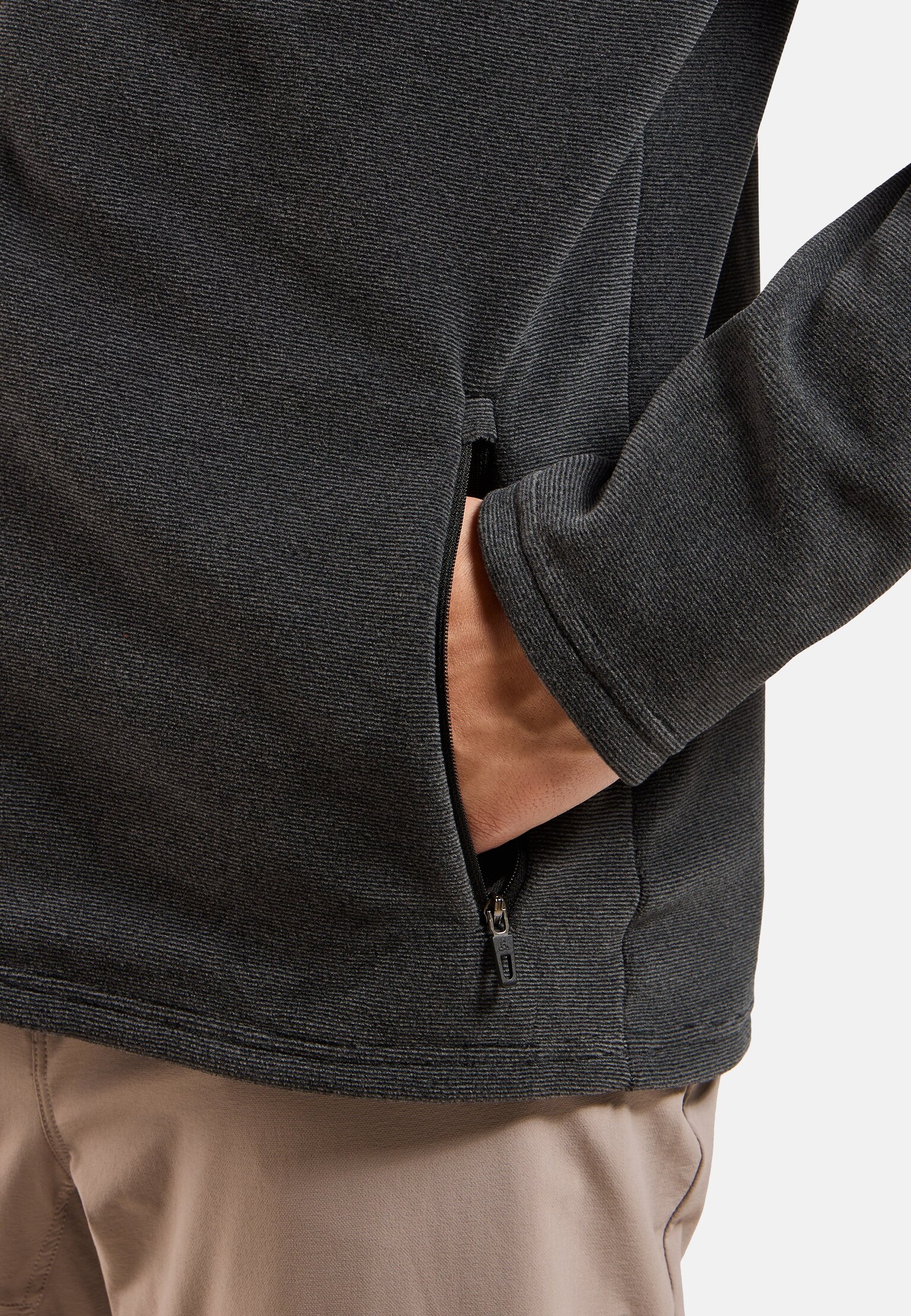 Roy-tussenlaagtop met volledige rits voor heren