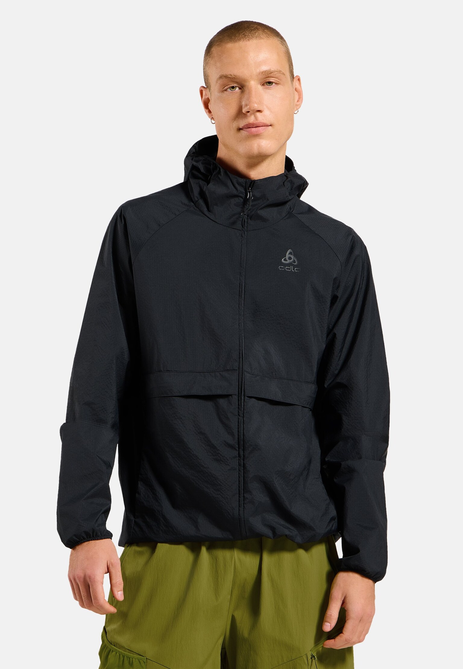 The Essentials windbreaker hooded jacket
