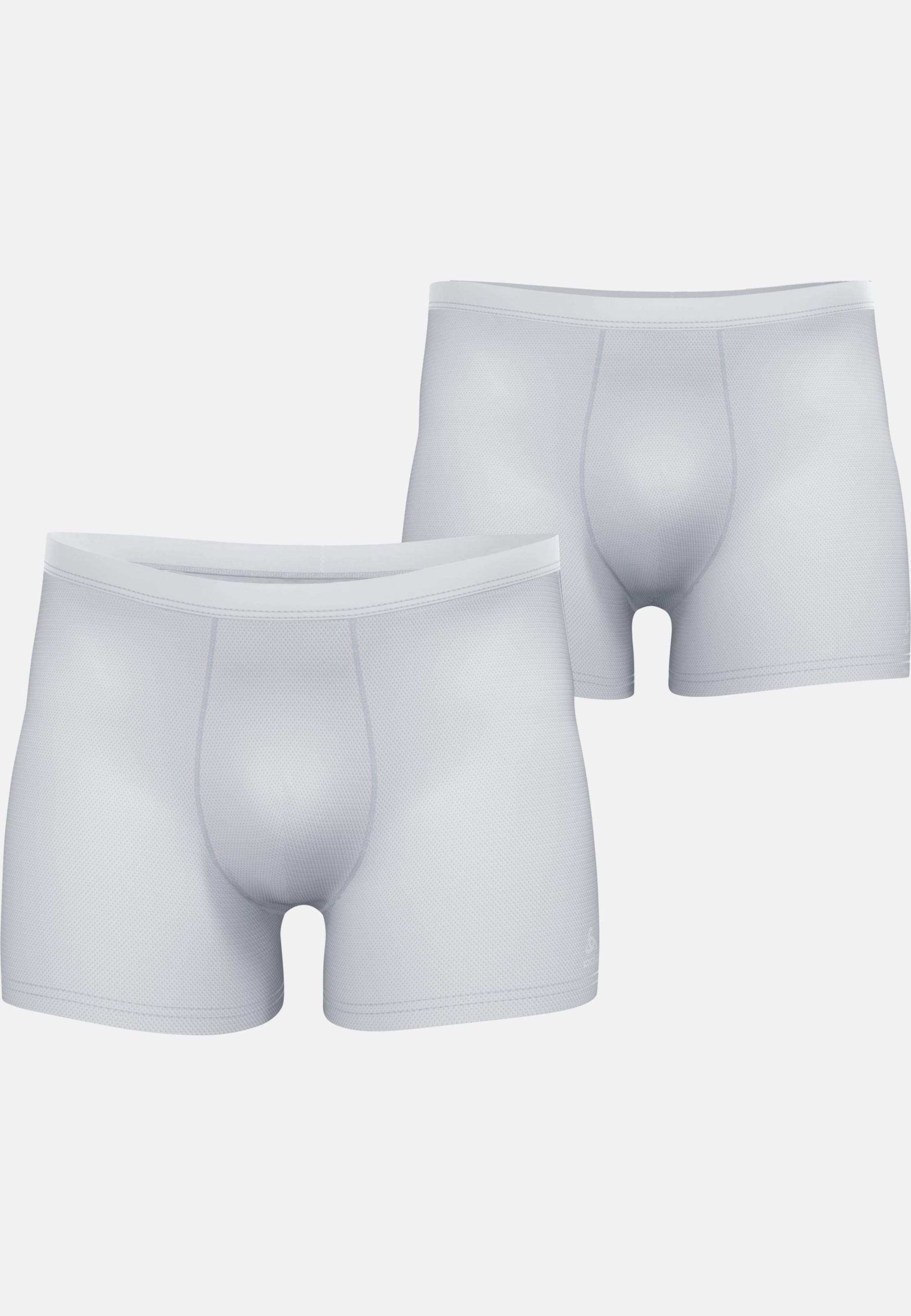Odlo Active Everyday Boxershorts - Doppelpack für Herren, S, weiss