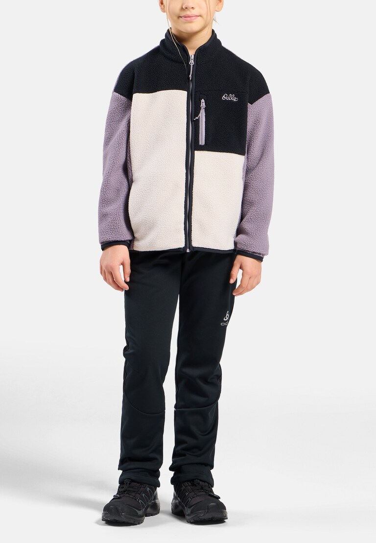 The Essentials kids' colourblock full-zip mid layer