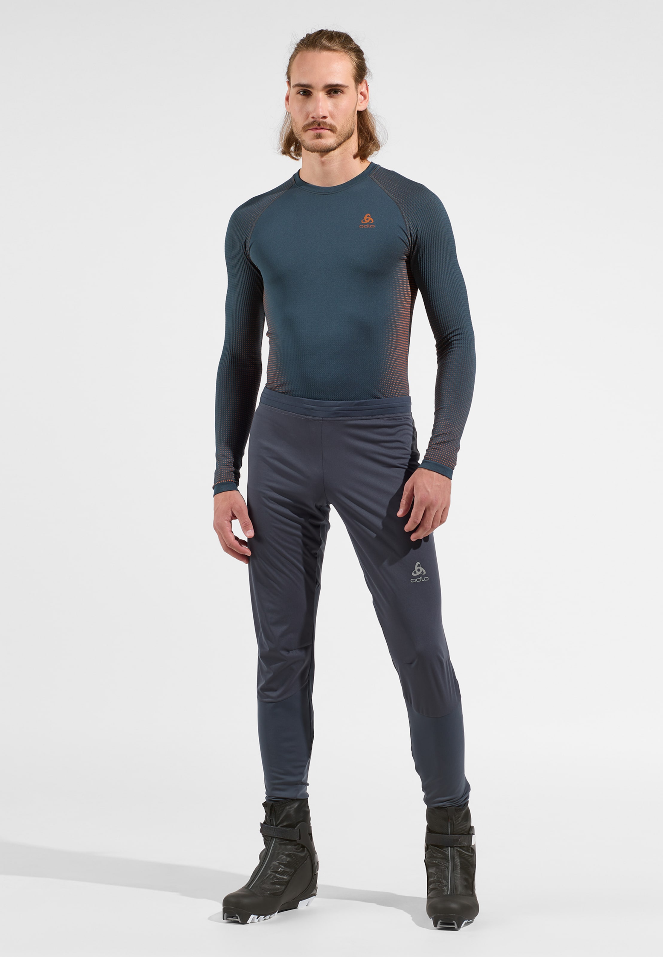 Odlo Langnes Langlaufhose für Herren, S, blau