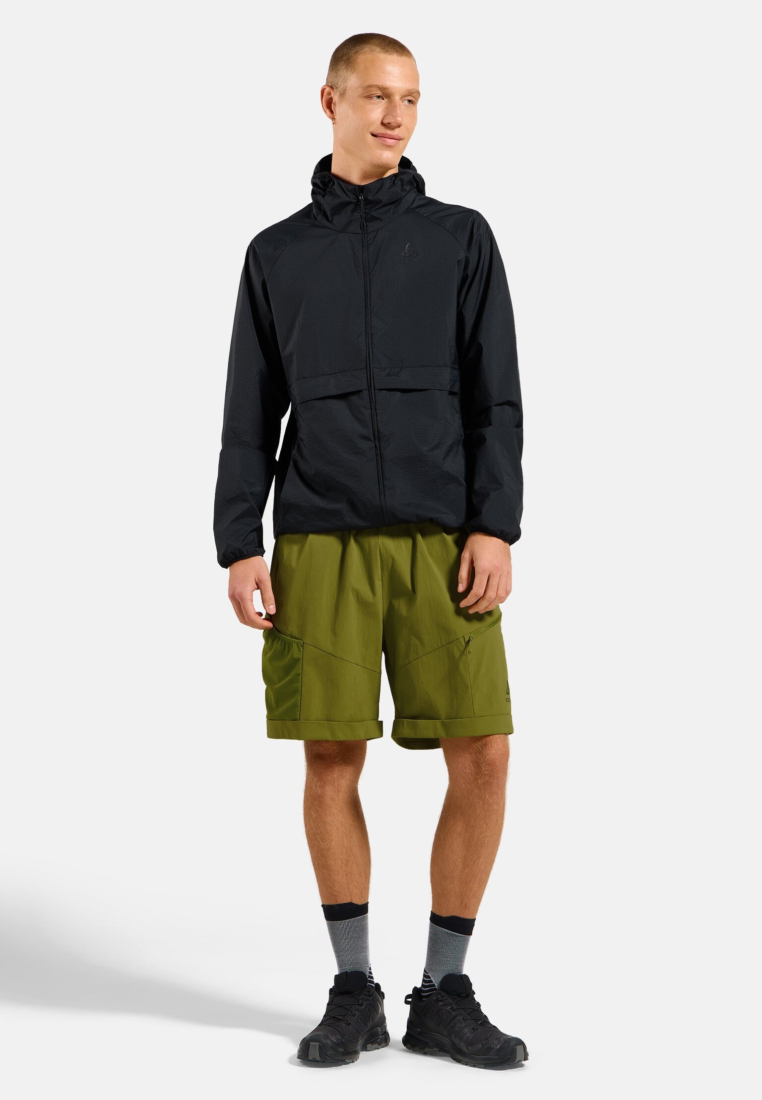 The Essentials windbreaker hooded jacket