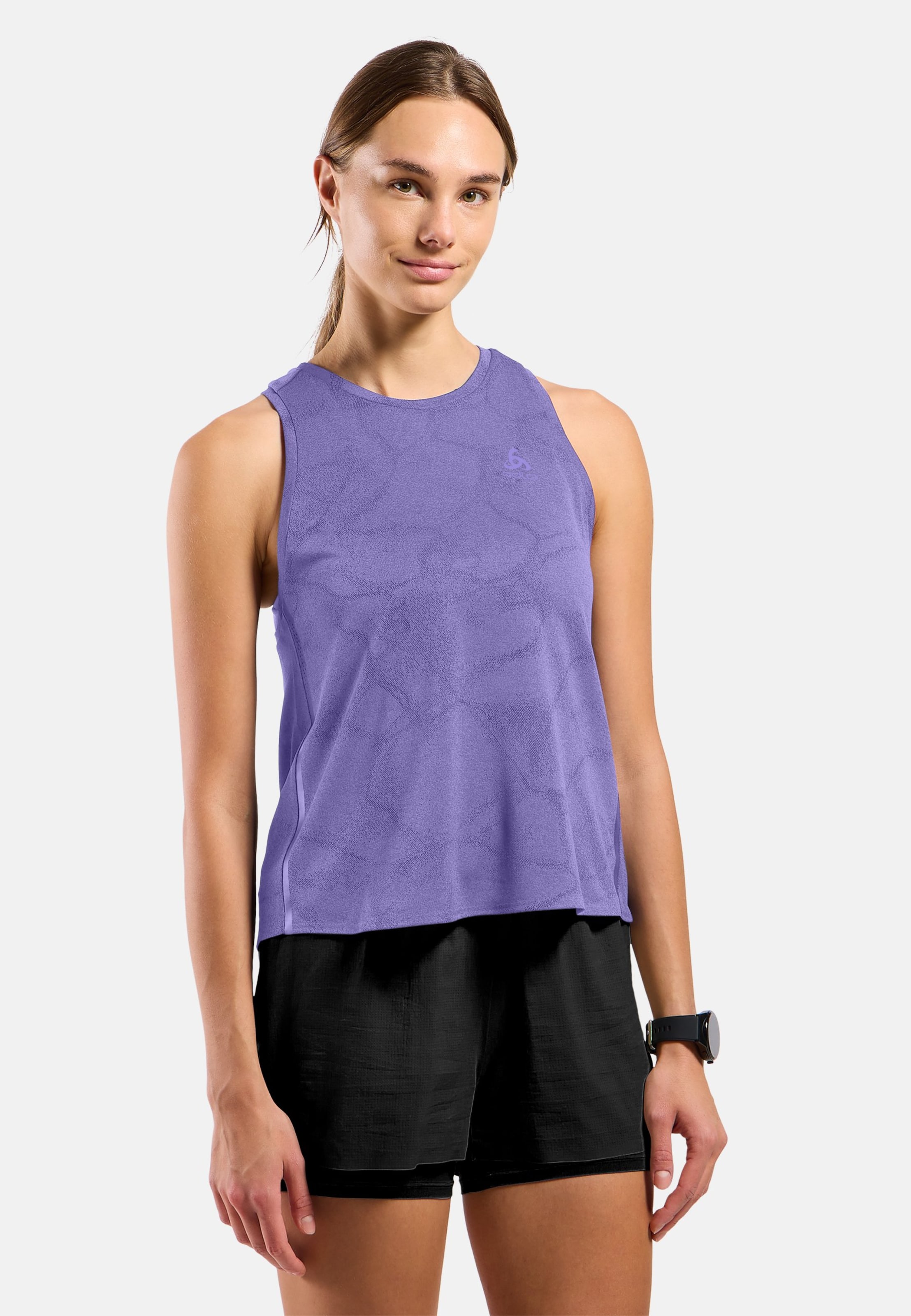 Odlo Zeroweight Engineered Chill-Tec Lauftop für Damen, XL, lila
