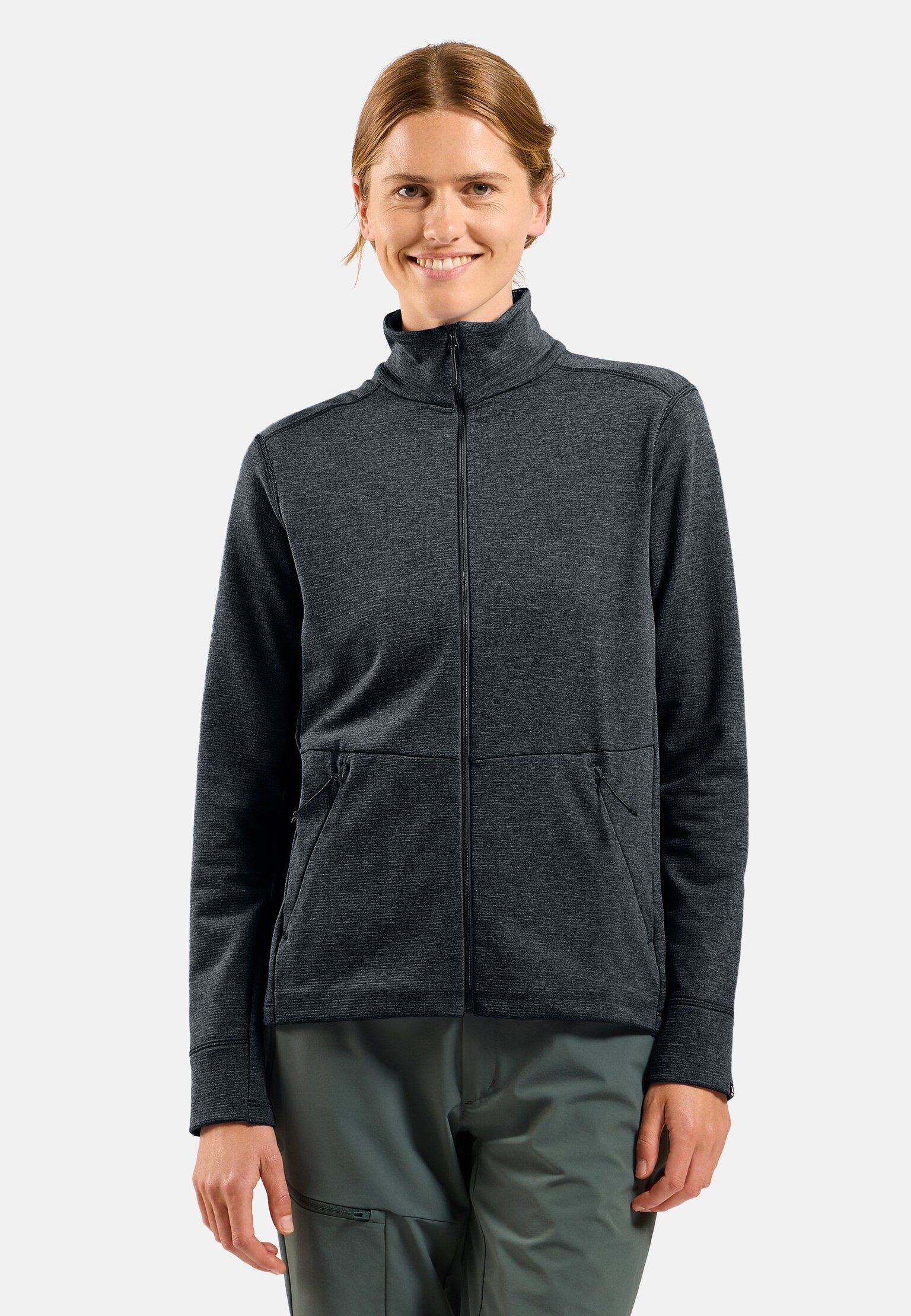 Essentials Multisport Mid Layer aus Grid-Fleece mit Reissverschluss
