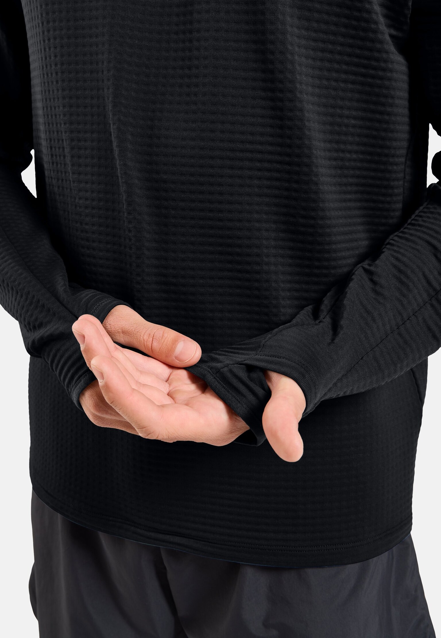 The Essentials Thermal hooded running mid layer