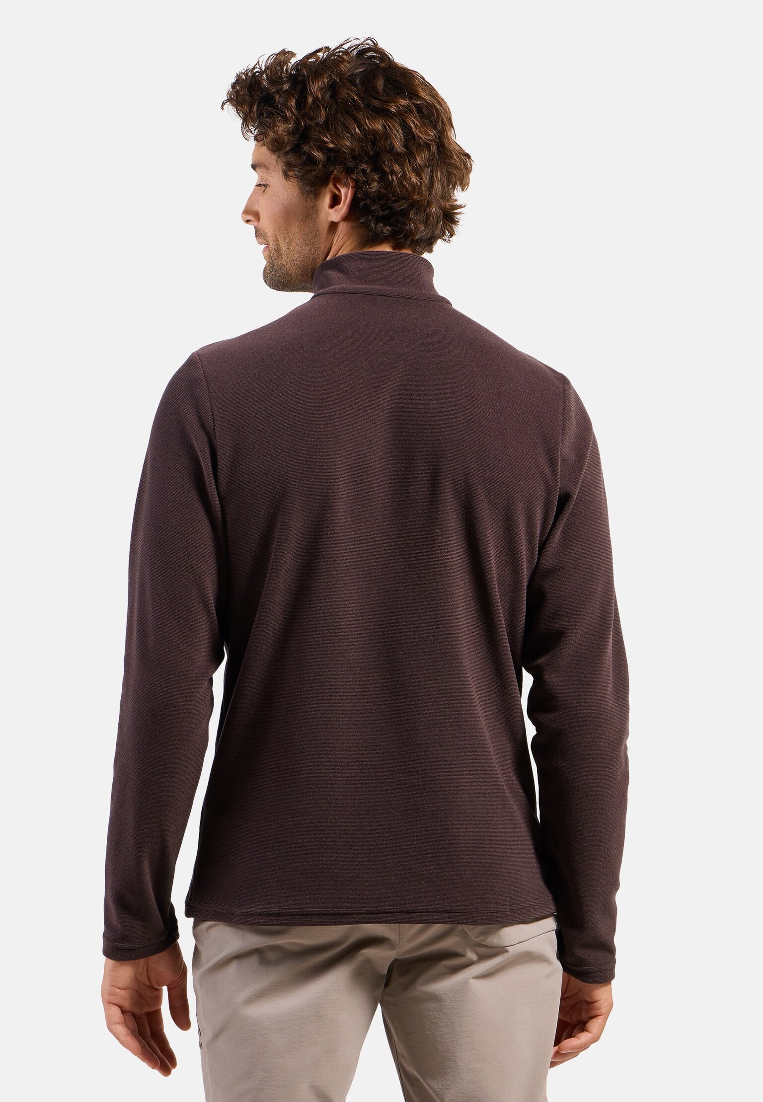 Roy-tussenlaagtop met 1/2-rits voor heren