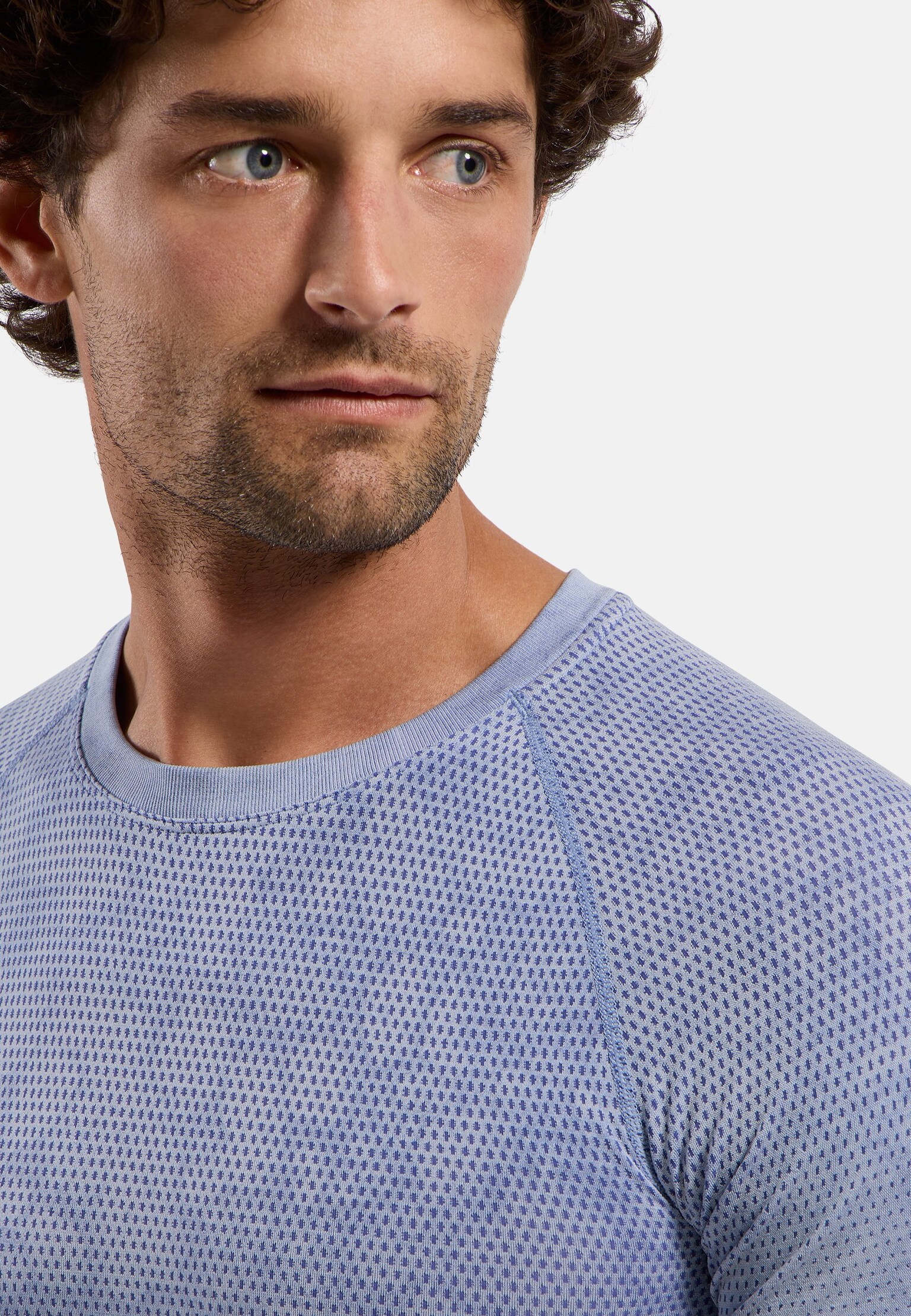 Kurzärmeliger Performance Light Base Layer mit Rain-Dye-Effekt