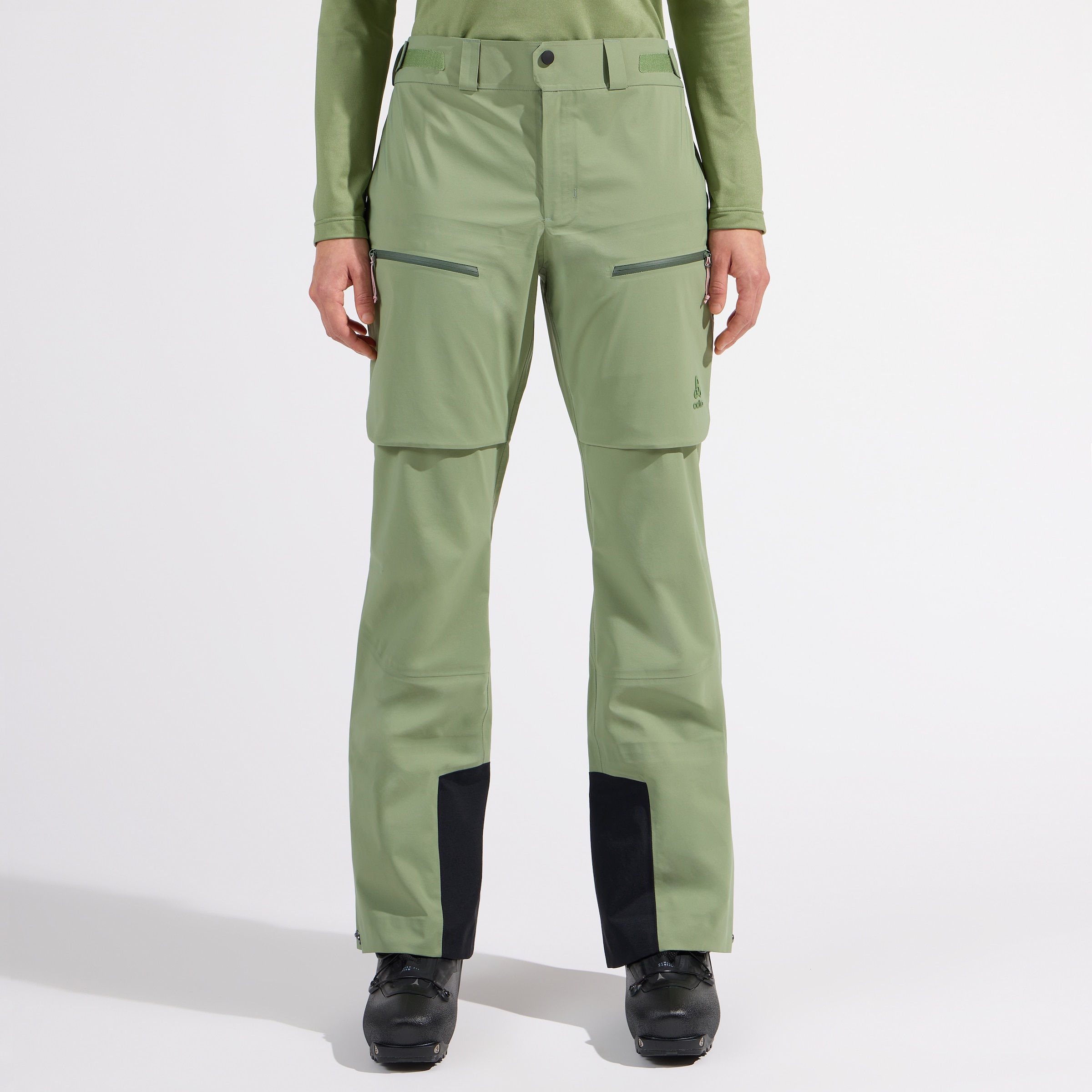 Odlo X-Alp 3L Hardshell-Skihose für Damen, 42, grün