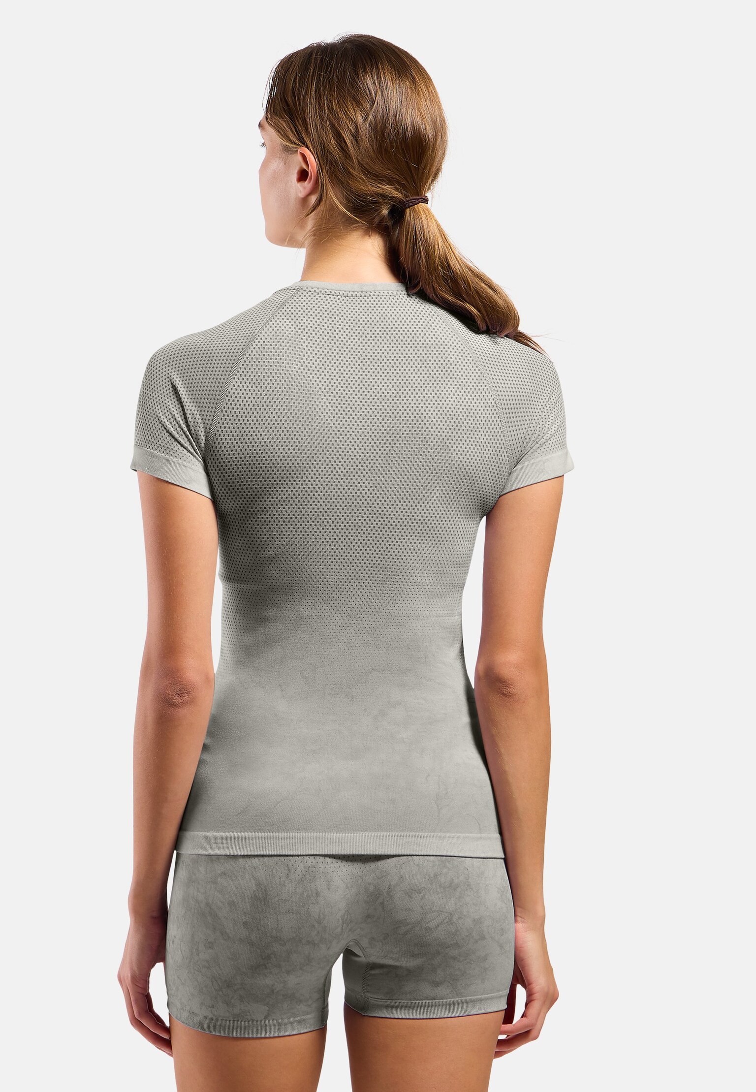 Base layer a maniche corte Performance Light con motivo a pioggia