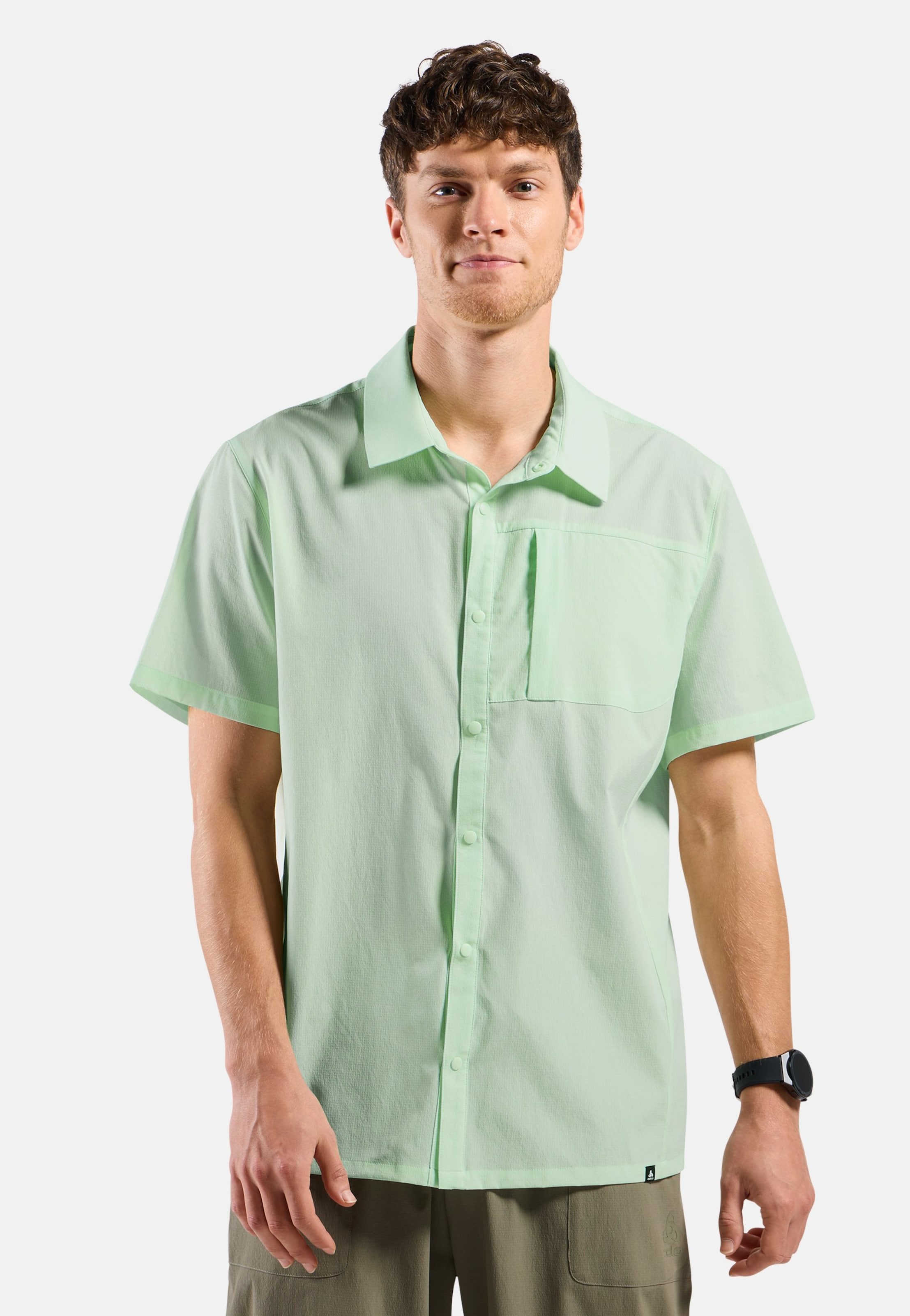 Odlo Essential Kurzarmhemd für Herren - Wandern - grün, M