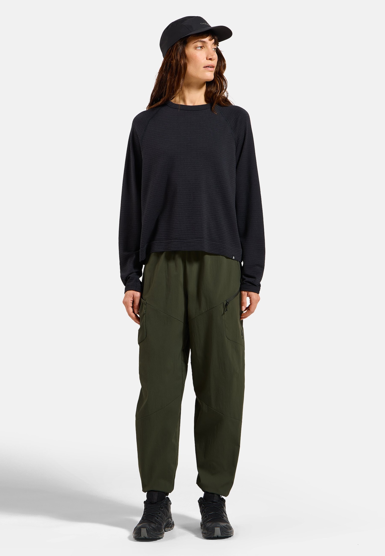 The Ascent merino-blend waffle long-sleeve t-shirt