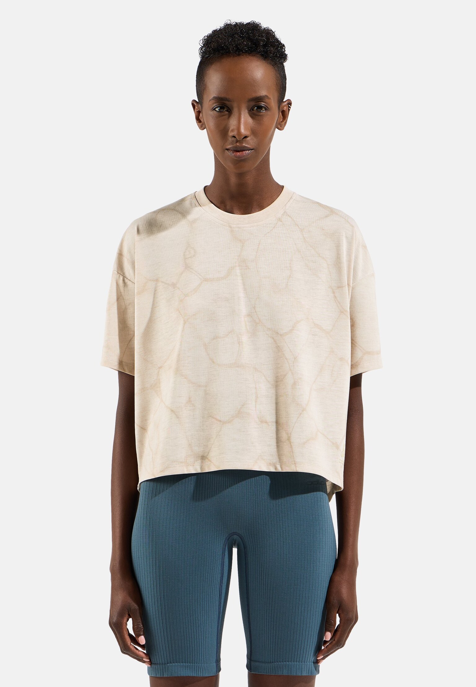 Active 365 Natural Blend Print Løpe T-Skjorte