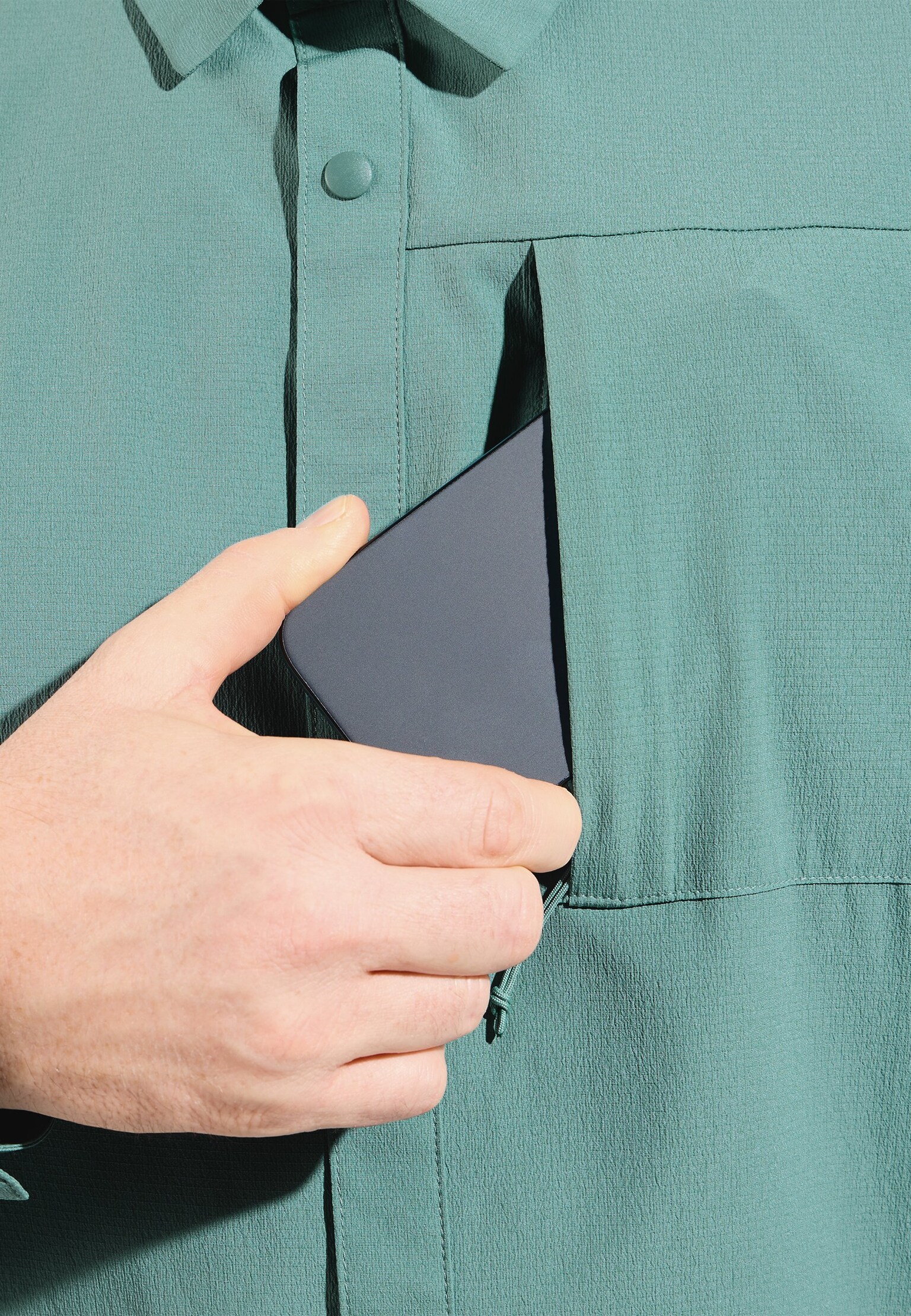 Essentials wandeloverhemd met lange mouwen