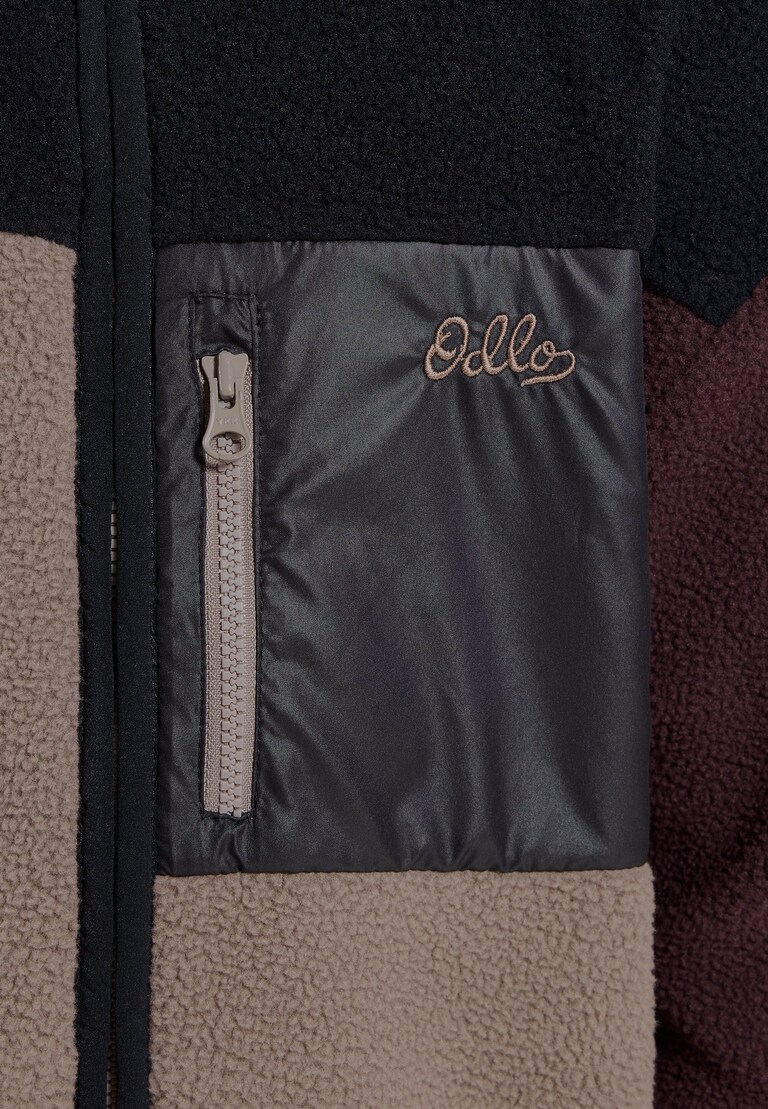 The Essentials kids' colourblock full-zip mid layer