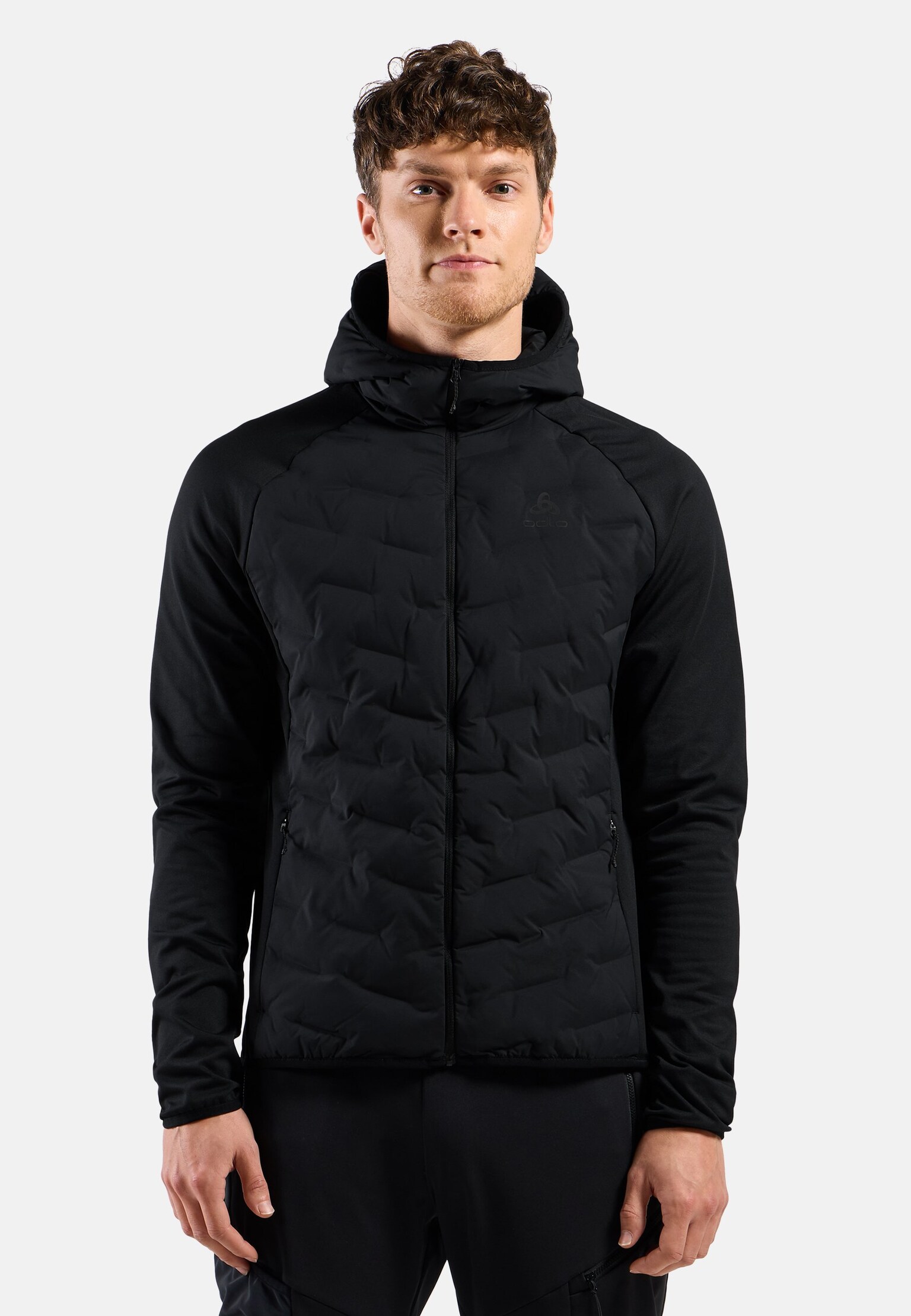 The Zeroweight Insulator hybrid mid layer hooded zip