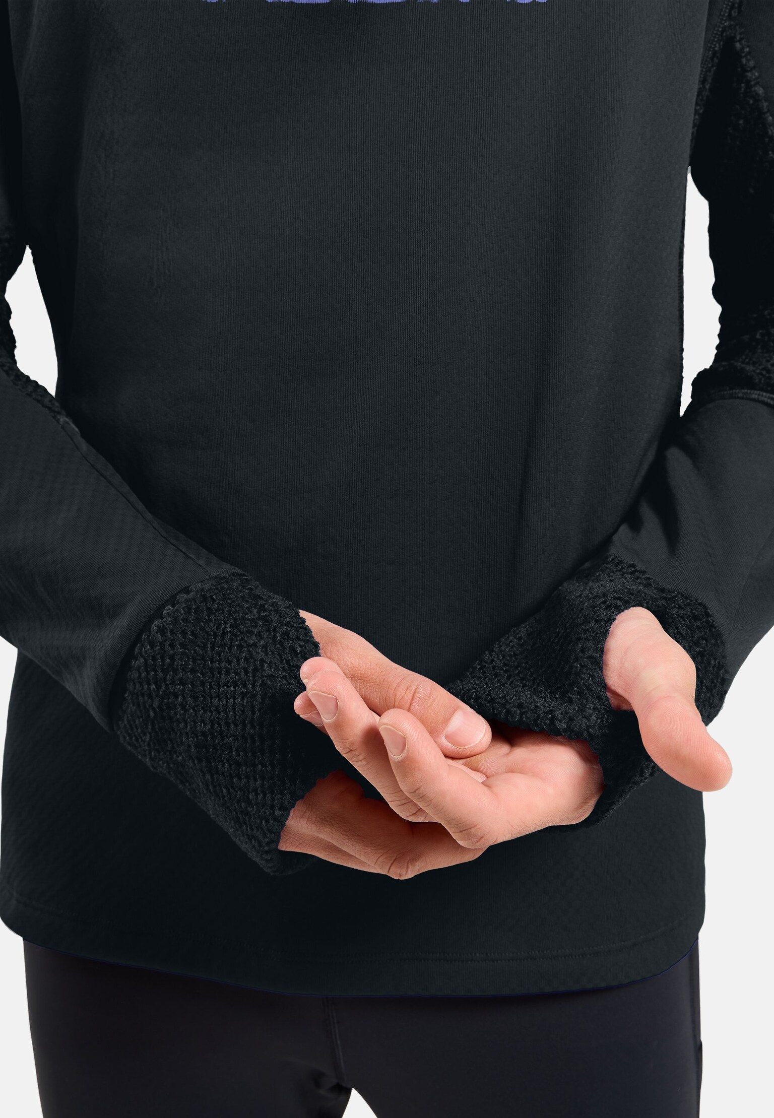 Mid layer da trail running X-Alp a mezza zip con cappuccio