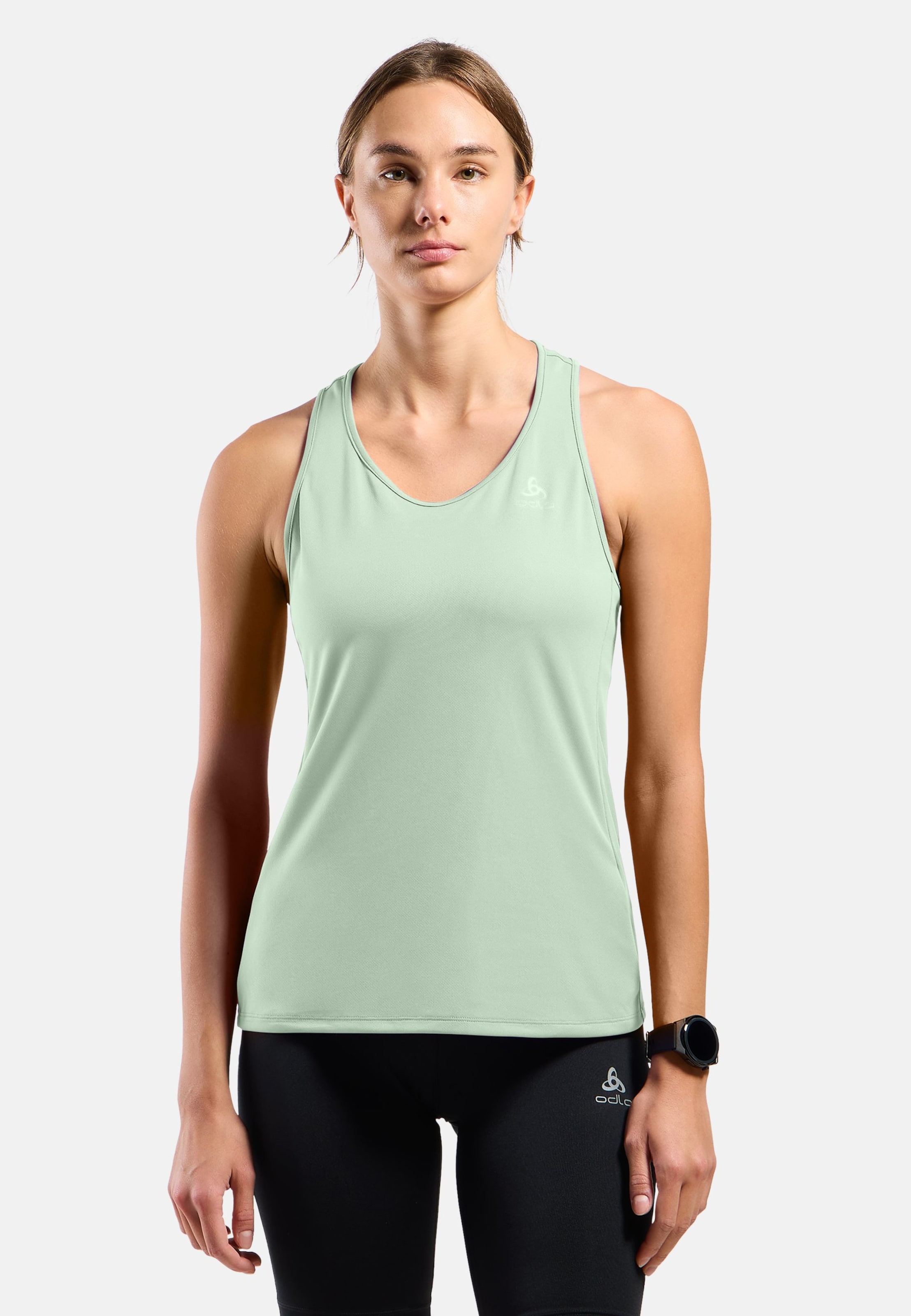 Odlo Essentials Lauf-Top für Damen, L, grün