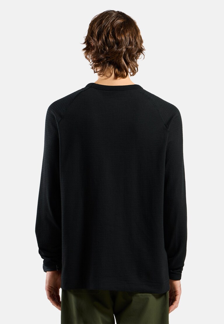 The Ascent merino-blend waffle long-sleeve t-shirt