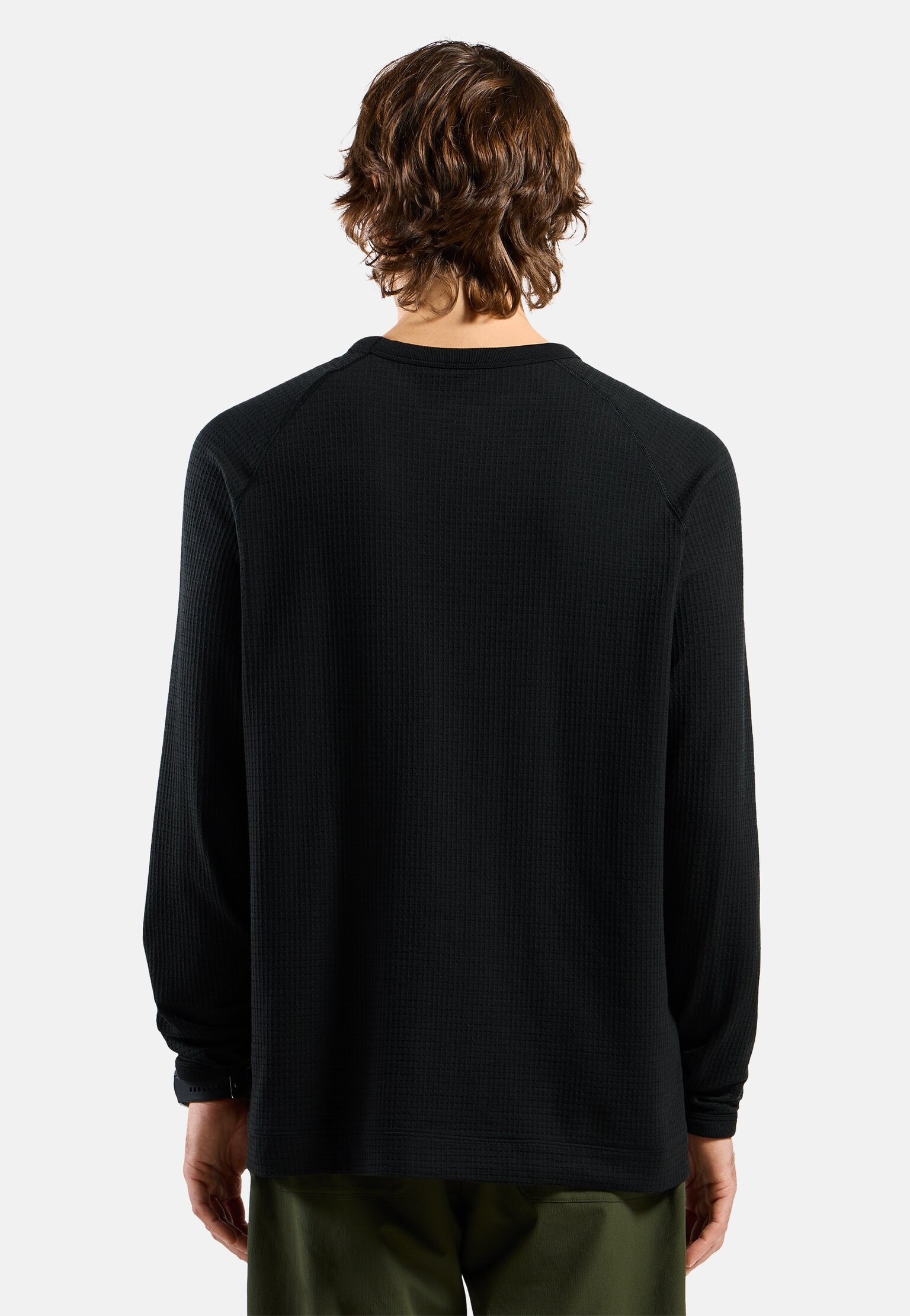 Ascent longsleeve van merinomix met wafelstructuur