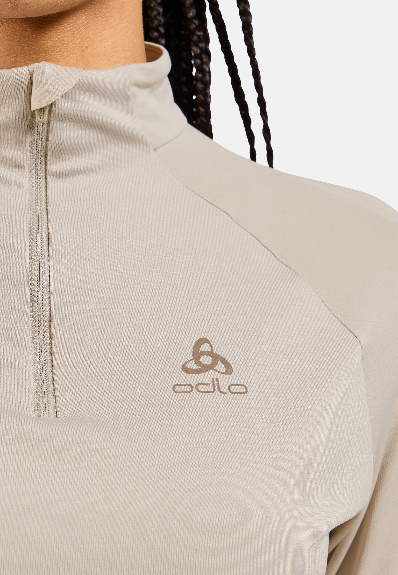 Mid layer running Essentials Ceramiwarm con mezza zip