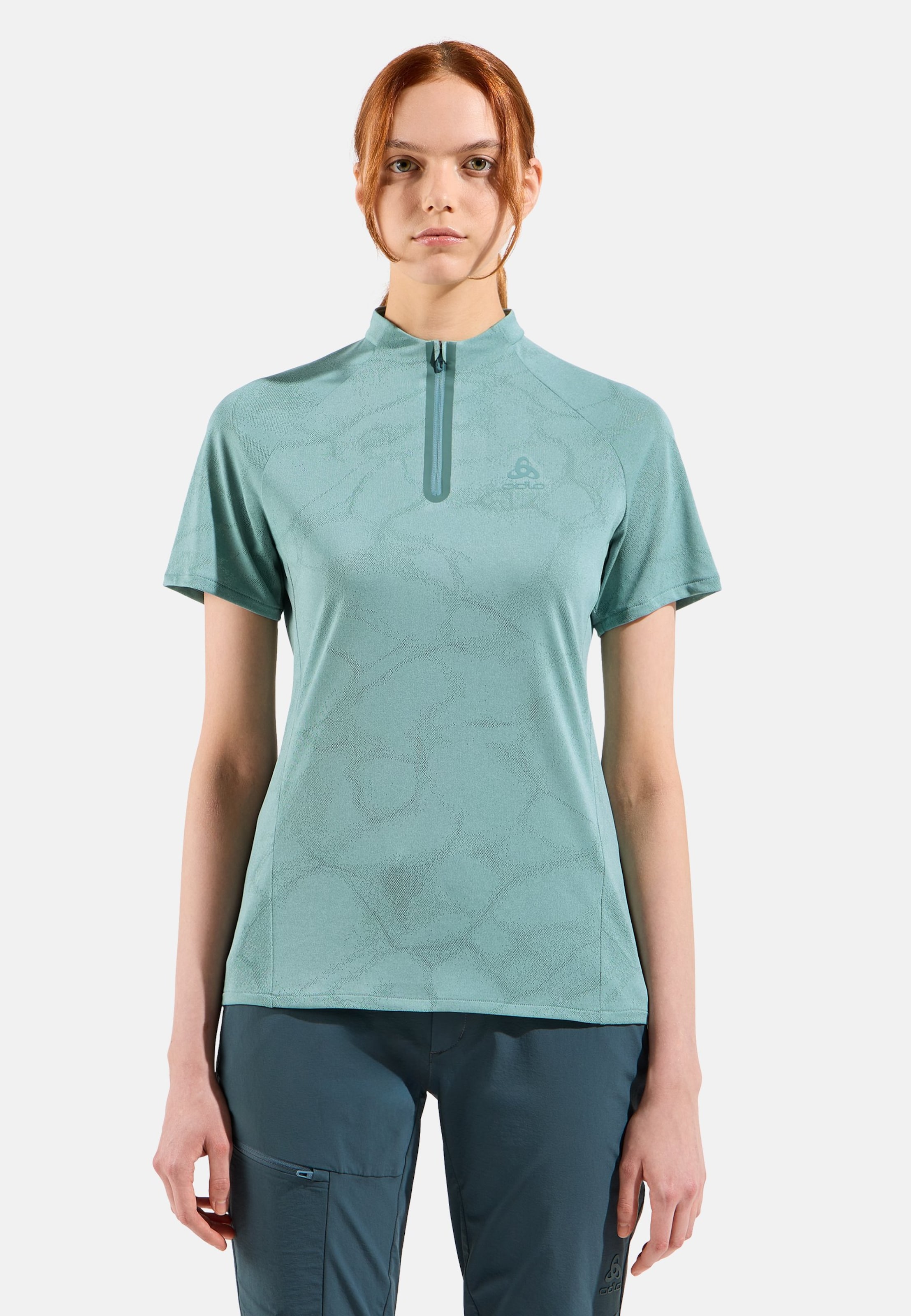 Odlo Ascent Chilltec Poloshirt für Damen - Wandern - grün, XS