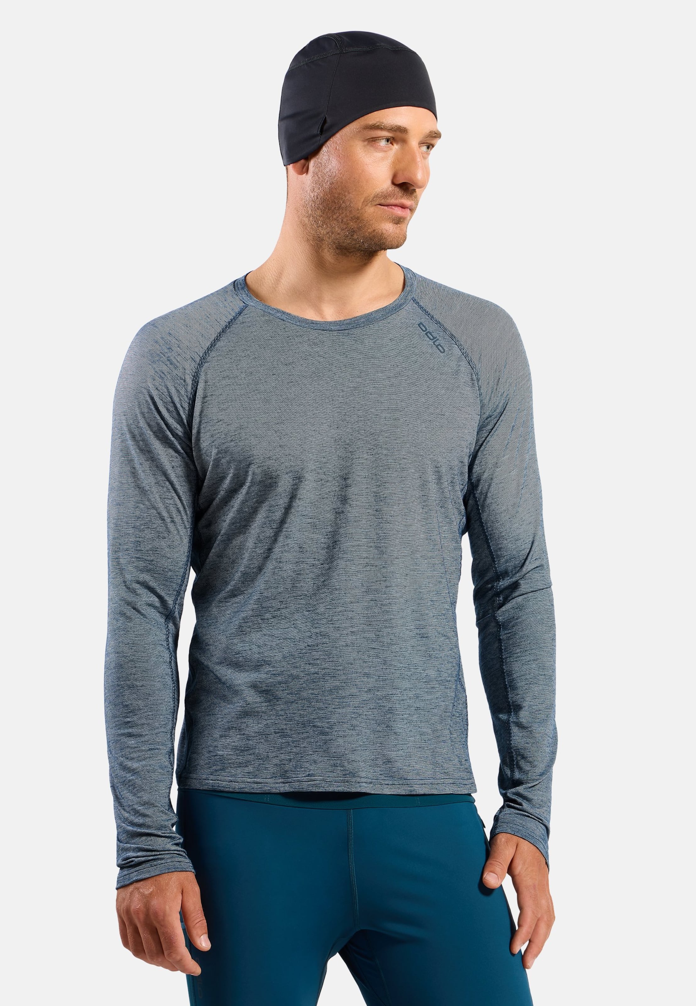 Odlo X-Alp 115 Langarm-Laufshirt für Herren - Trail Running, Wandern - marineblau, S