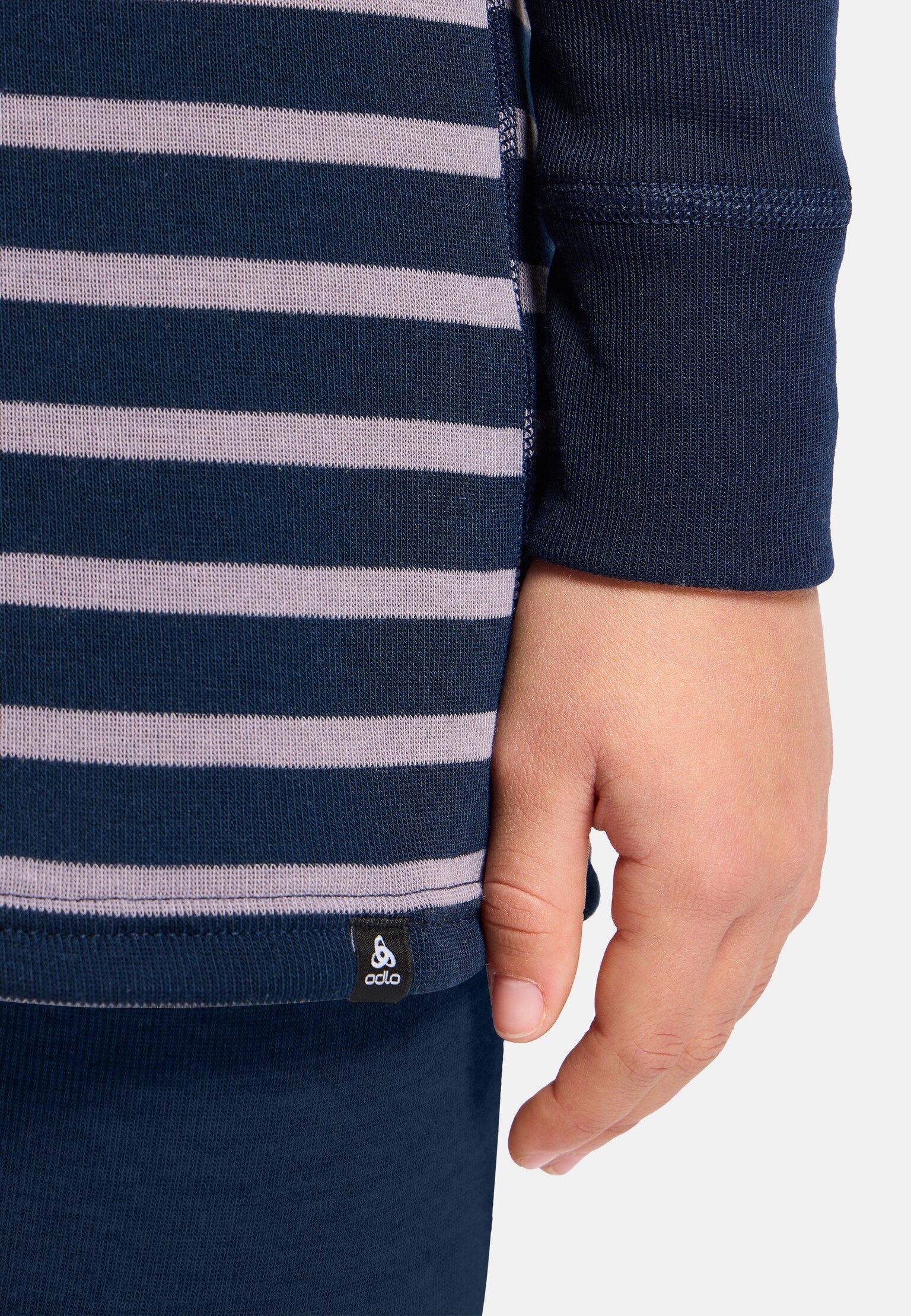 T-shirt à manches longues Active Warm Eco Stripe pour enfant