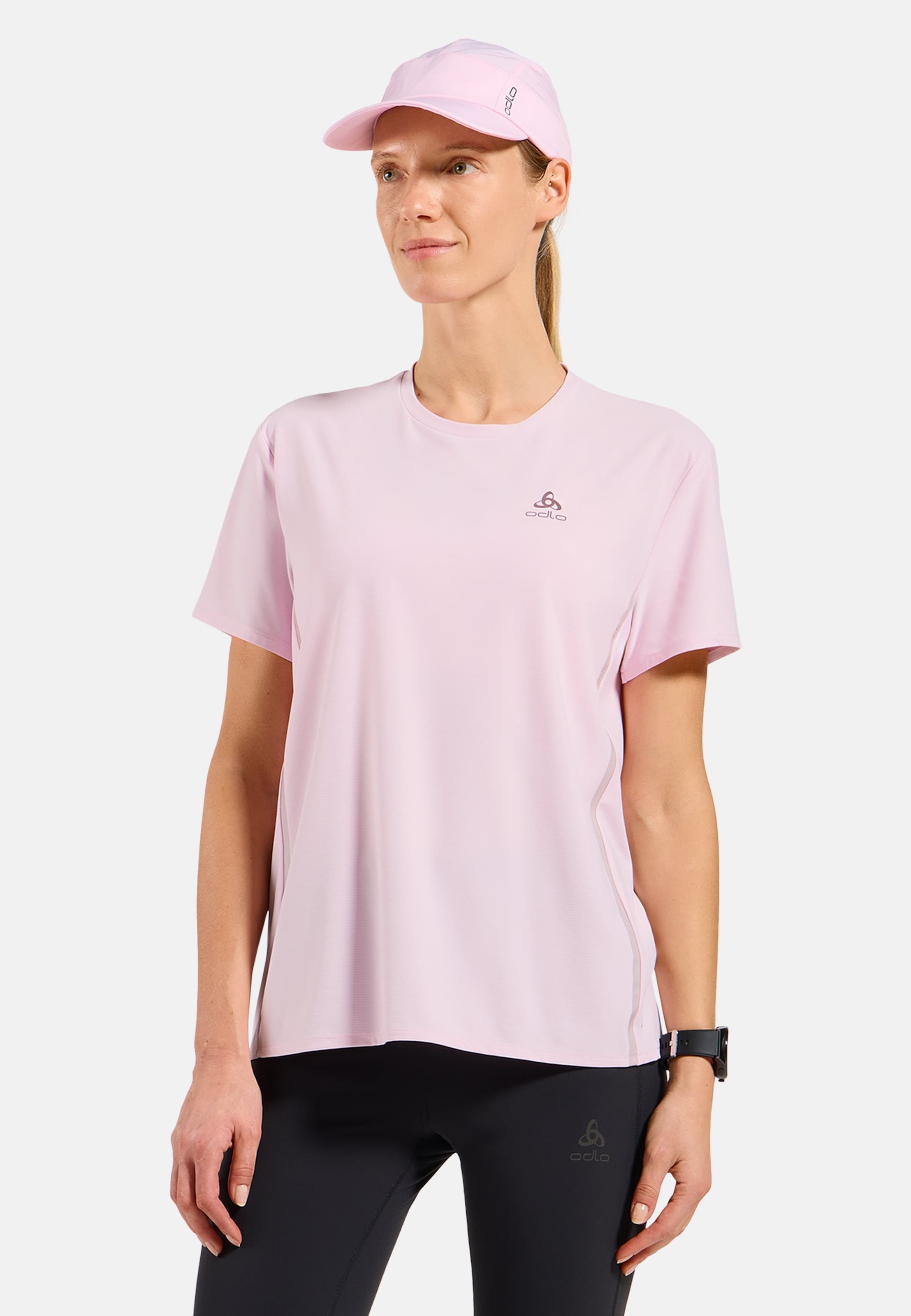 Odlo Zeroweight Chill-Tec Laufshirt 2.0 für Damen, XS, pink