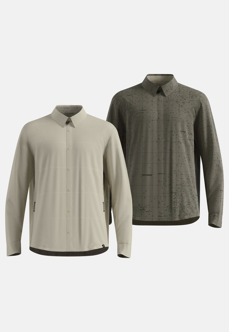 Camicia A Maniche Lunghe Transition Insulated in agate gray