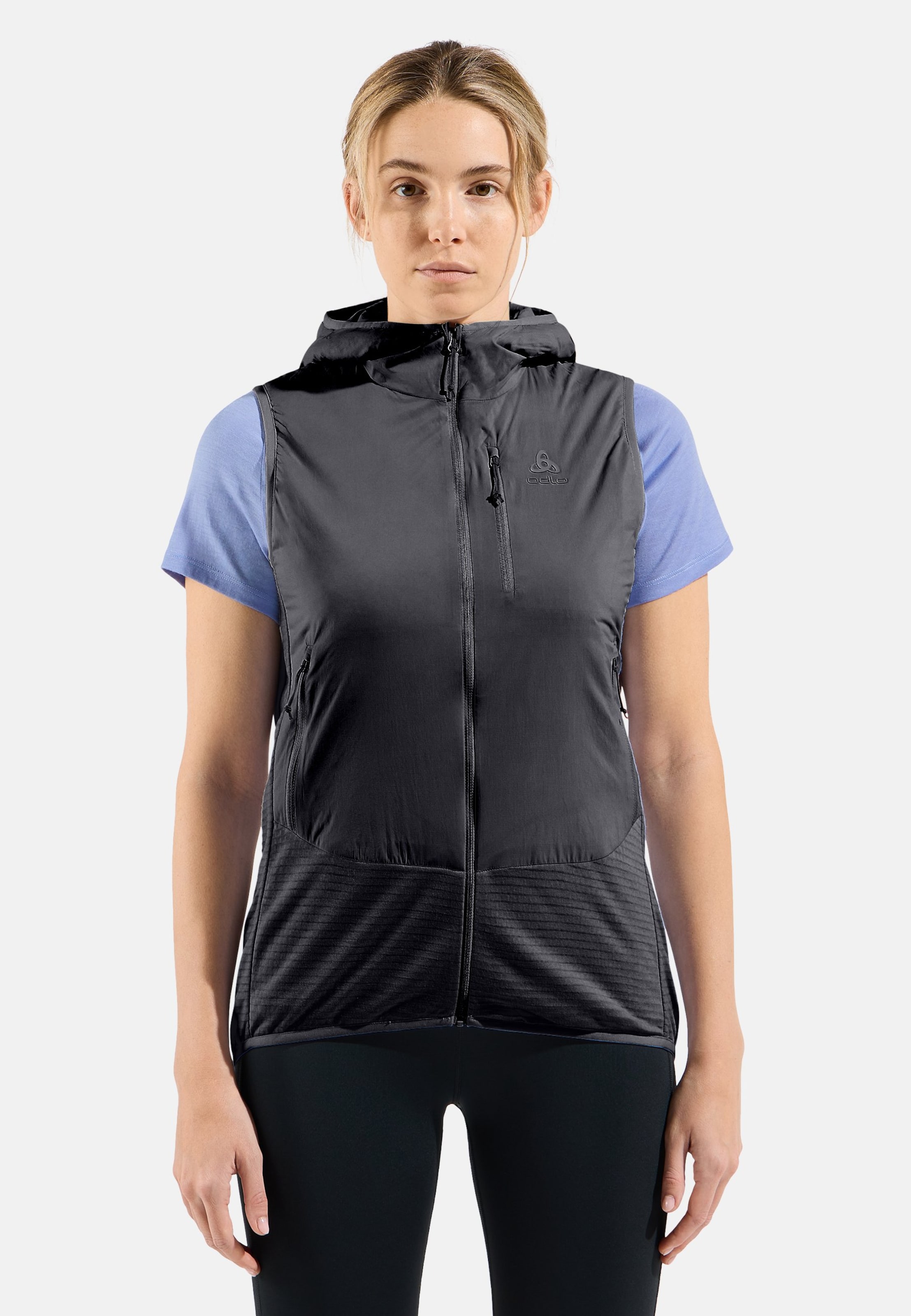Odlo Isolierte Ascent Hybridweste mit Wolle für Damen, XS, schwarz