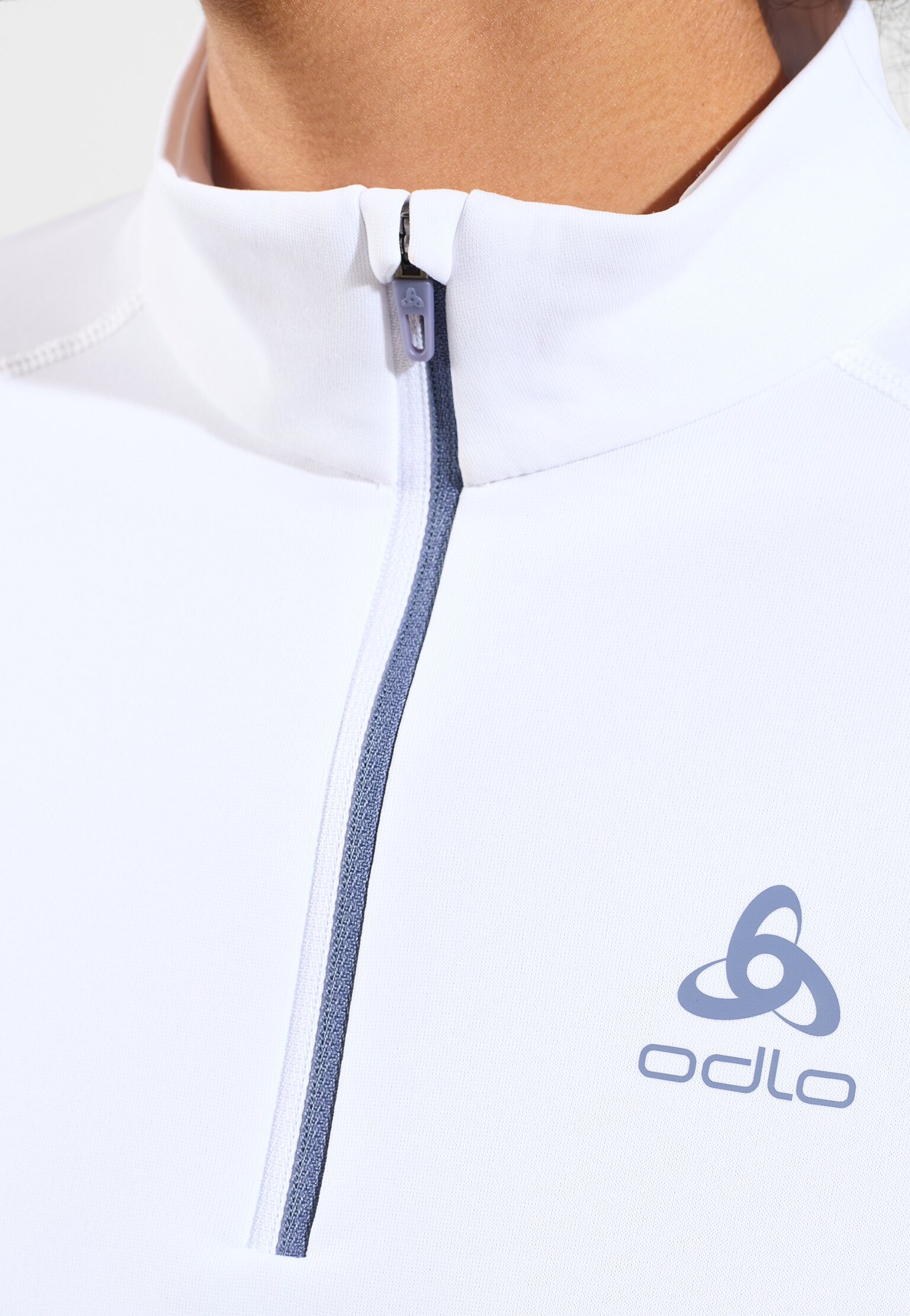 Mid layer con mezza zip Besso a manica lunga