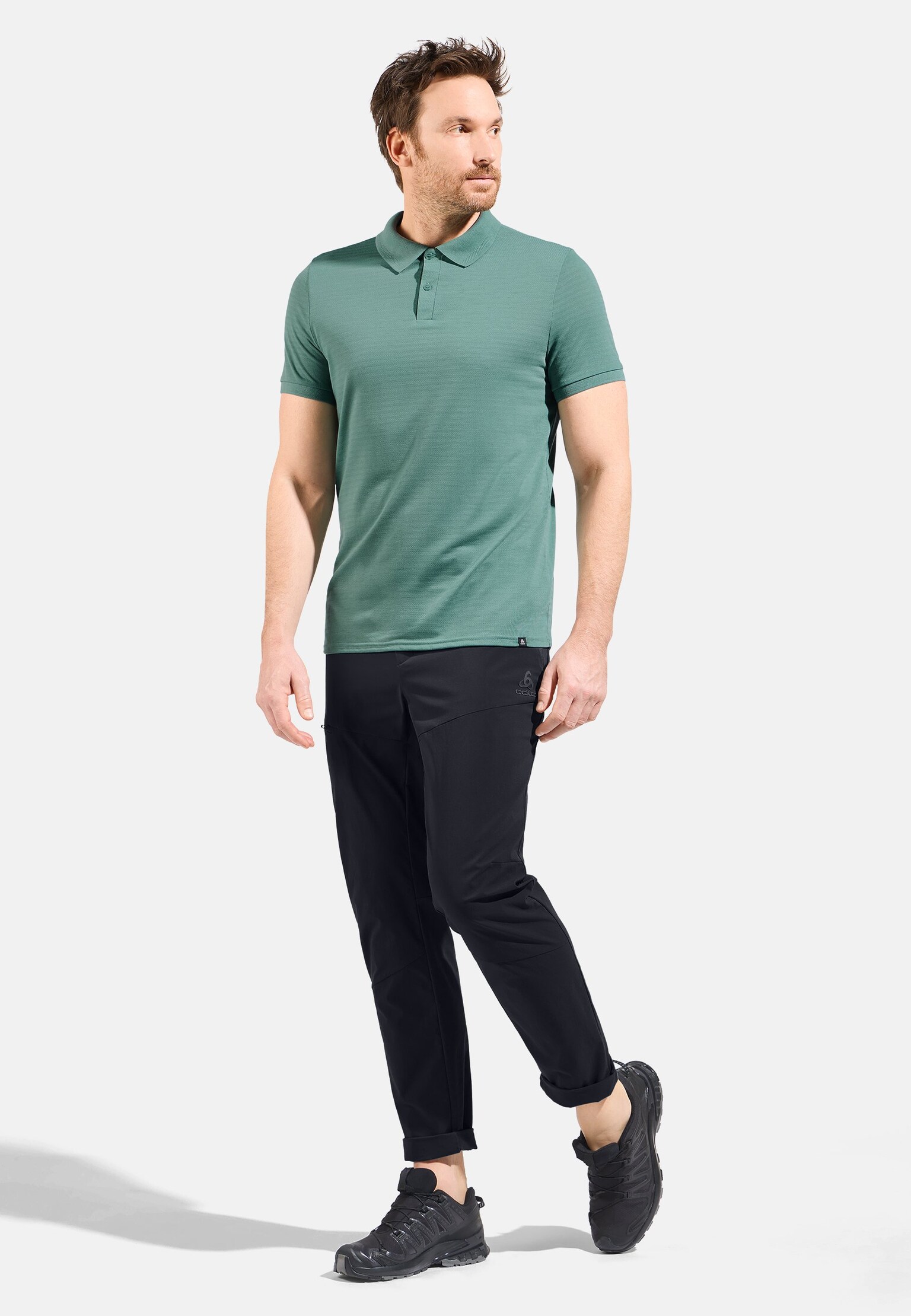 The Ascent natural polo shirt