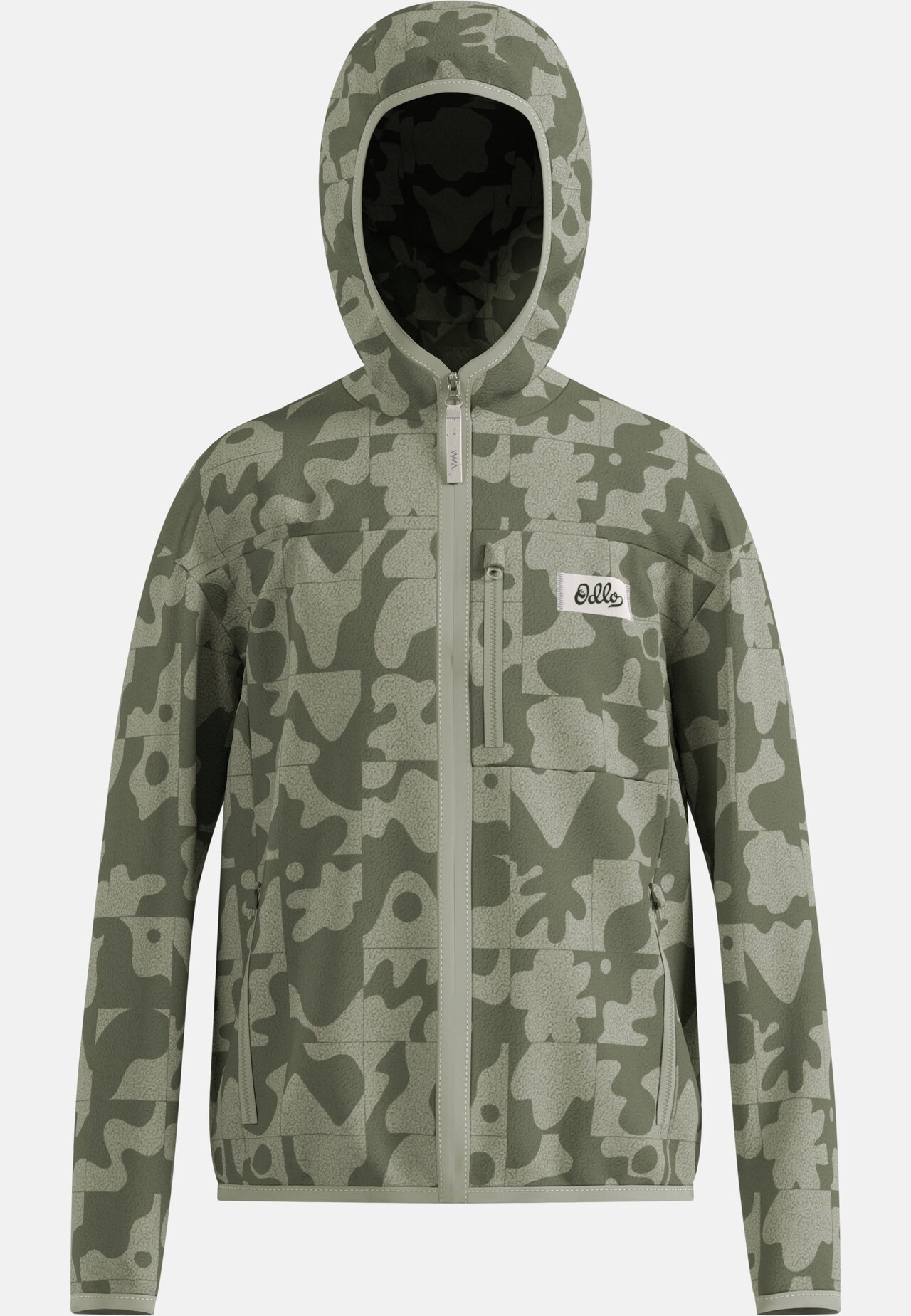 High Pile Print Kids Hettegenser Full-Zip