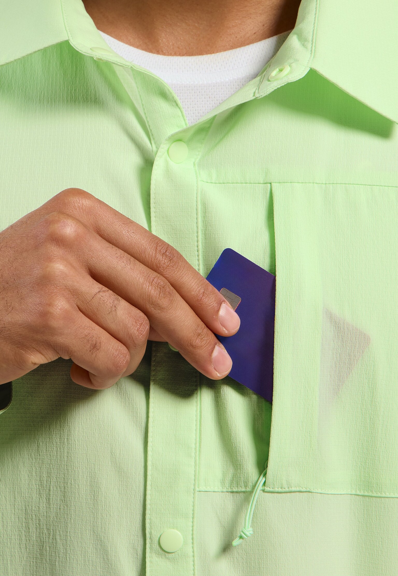 Essentials wandeloverhemd met lange mouwen